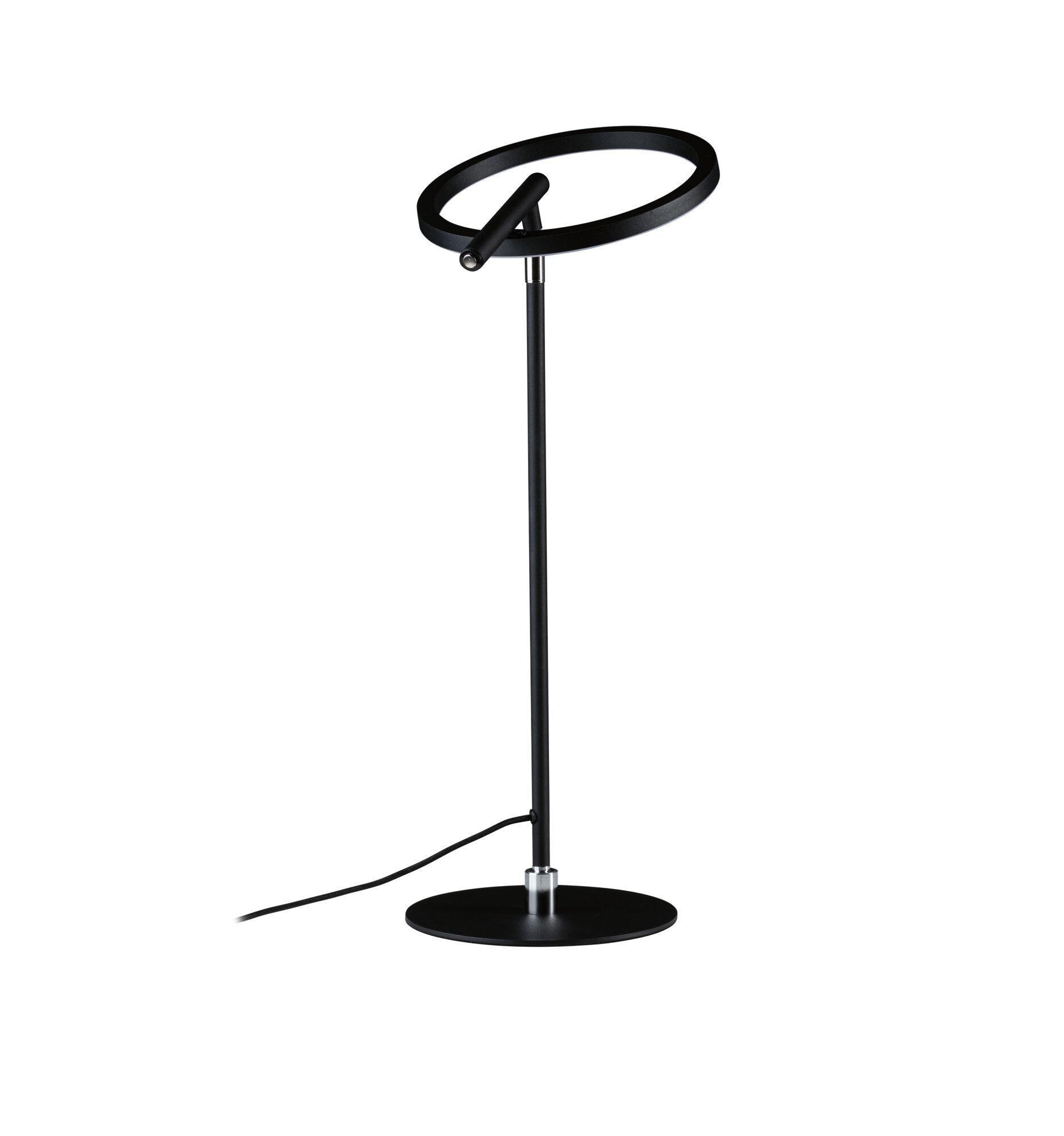 Paulmann LED Schreibtischlampe »Odila Tunable White 650lm 10,4W Schwarz matt, Chrom« LED-Modul 1 Stk. Tageslichtweiß Memoryfunktion