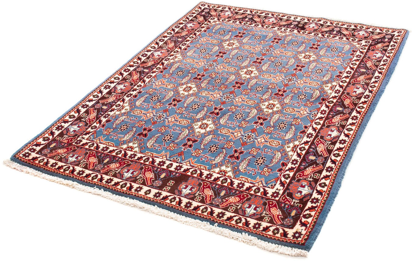 morgenland Orientteppich "Perser - Nomadic - 146 x 107 cm - dunkelblau", rechteckig, 10 mm Höhe, Wohnzimmer, Handgeknüpf