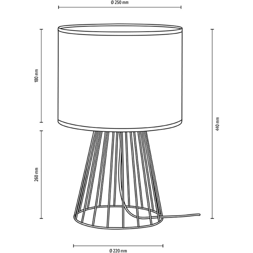 BRITOP LIGHTING Tischleuchte »Swan«, 1 flammig-flammig