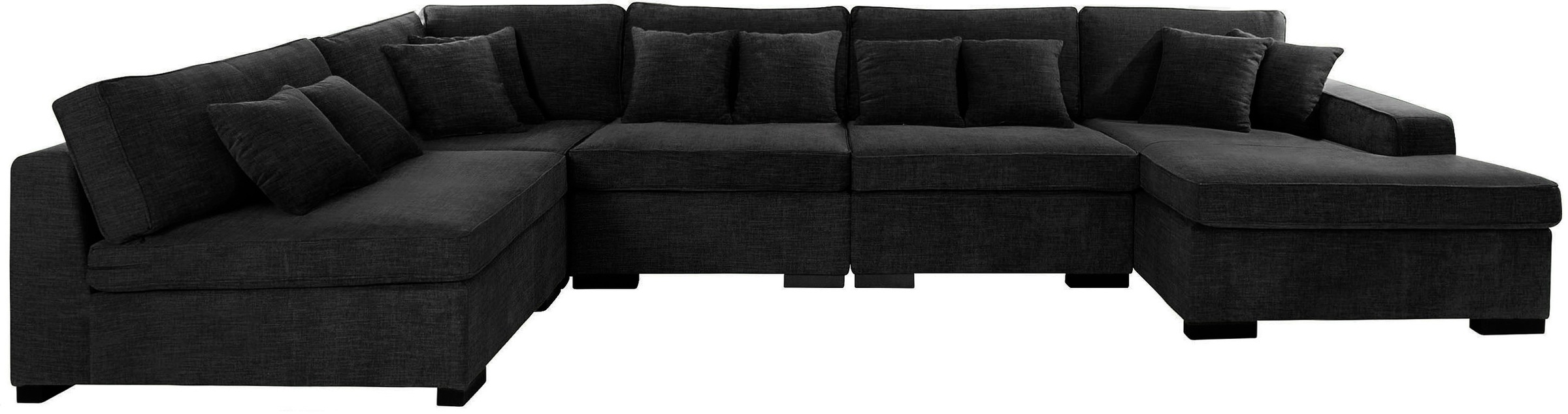 Home affaire Wohnlandschaft "Skara U-Form", Lounge-Sofa mit Federkernpolste günstig online kaufen