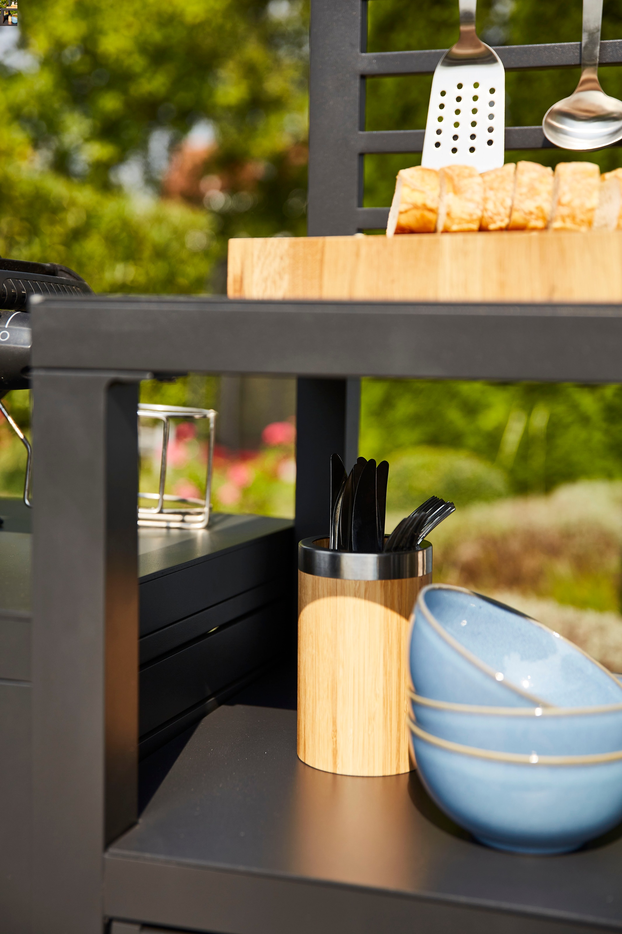 Siena Garden Outdoor-Küche »Texas 2er-Set« Set,  aus Aluminium in matt anthrazit