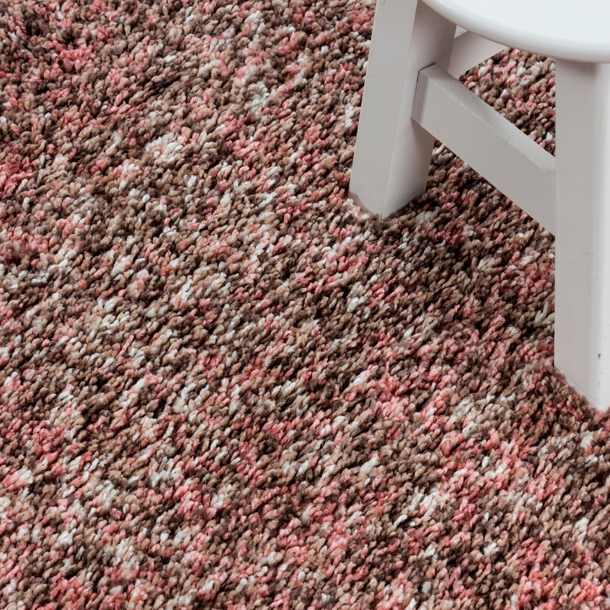 Ayyildiz Teppiche Hochflor-Teppich »Enjoy Shaggy«, rund, 50 mm Höhe, melierter Langflor, Wohnzimmer