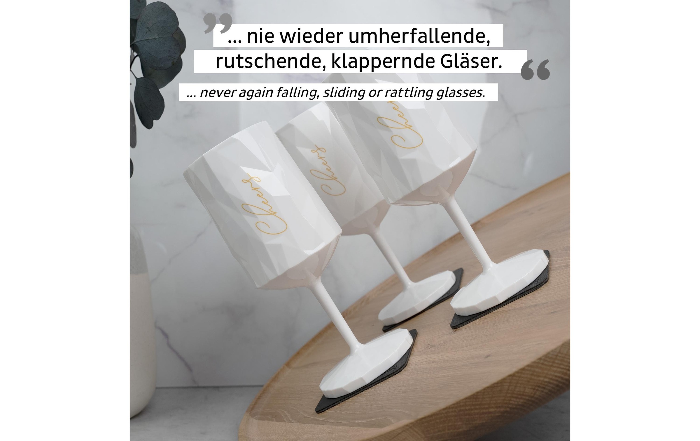 silwy MAGNETIC SYSTEM Glas »Wein Cheers«