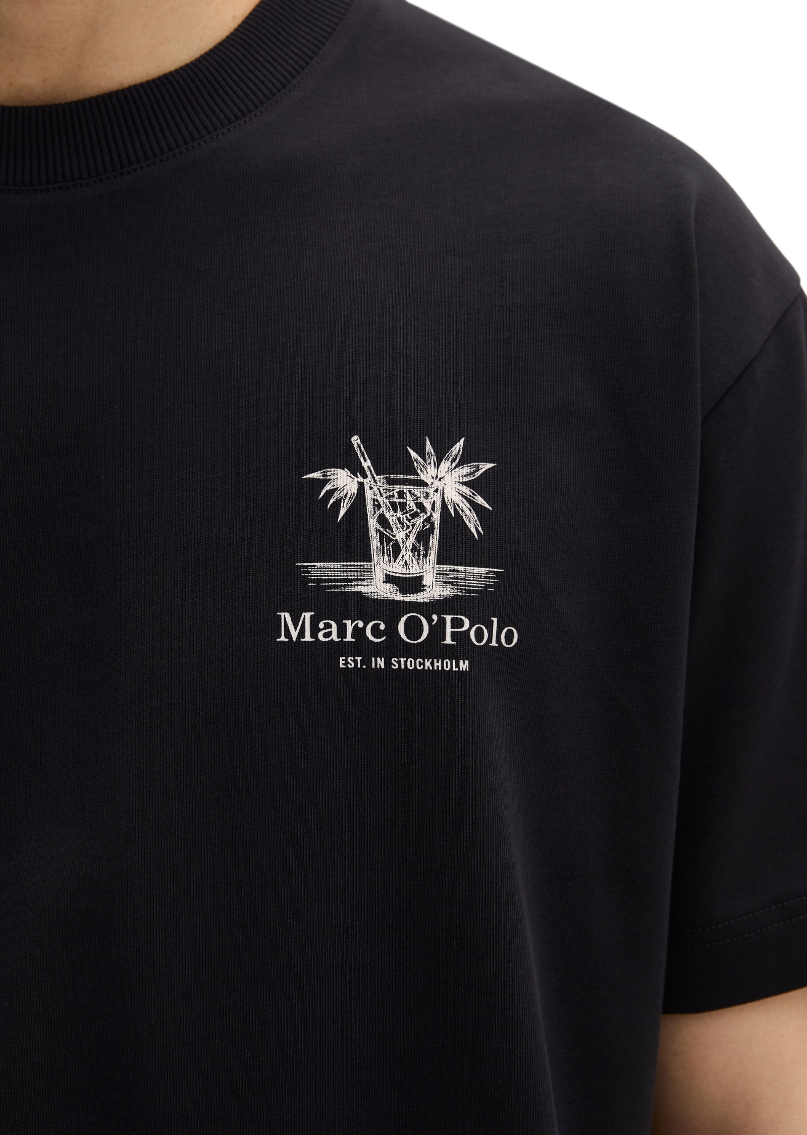 Marc O'Polo T-Shirt »mit saisonalem Rückenprint«