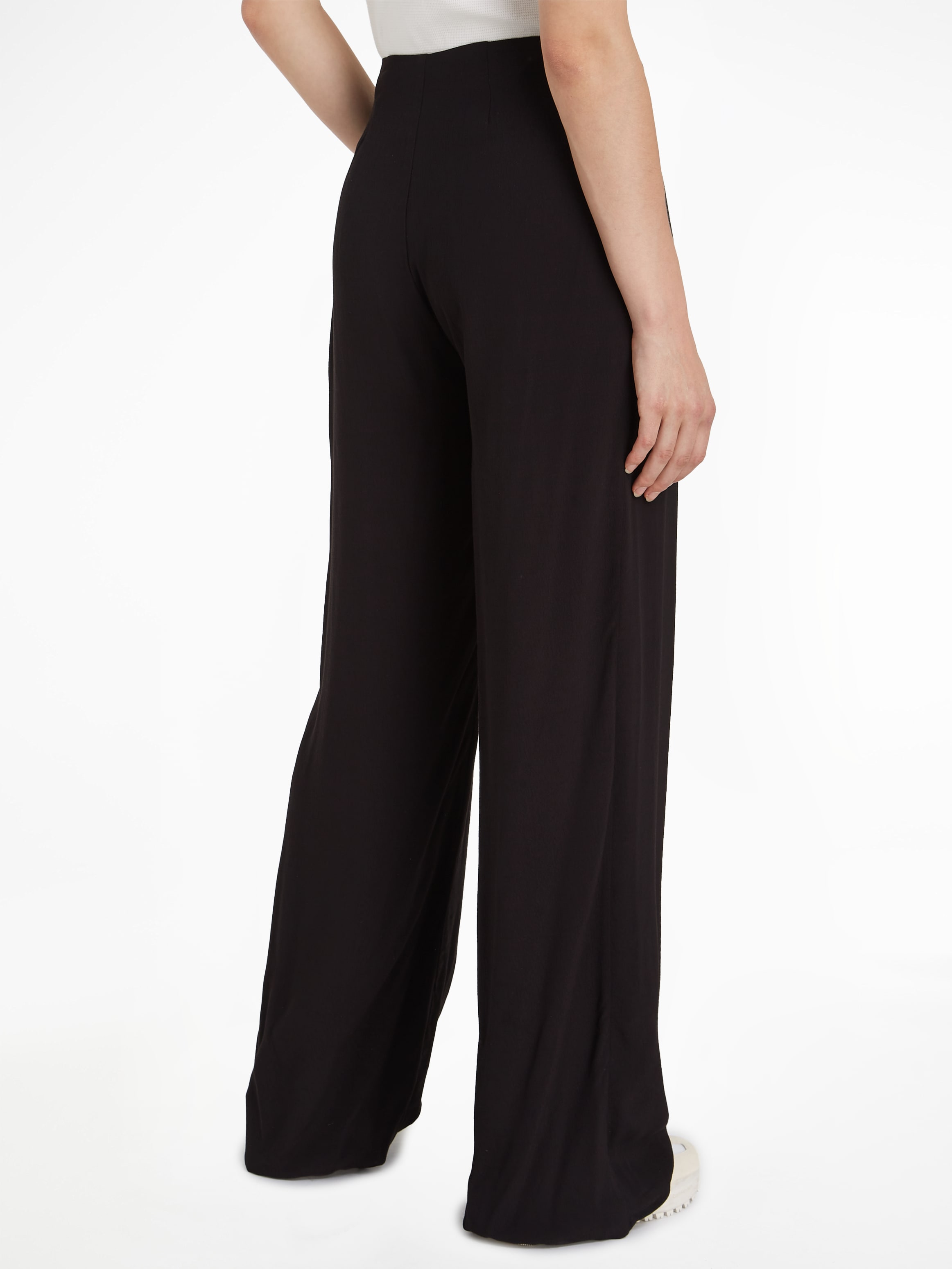 Calvin Klein Jeans Anzughose CHIFFON WIDE LEG PANT mit Markenlogo günstig online kaufen