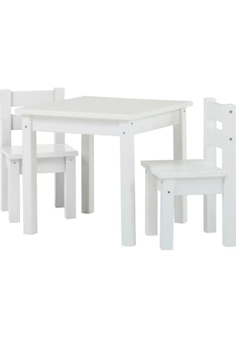 Kindersitzgruppe »MADS Kindersitzgruppe«, (Set, 5 tlg., 1 Tisch, 4 Stühle), in vielen...