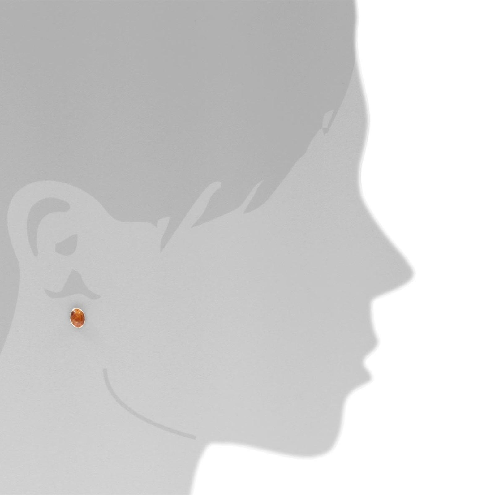Ostsee-Schmuck Classic 8x6mm Gold 333 Amber Earrings 2