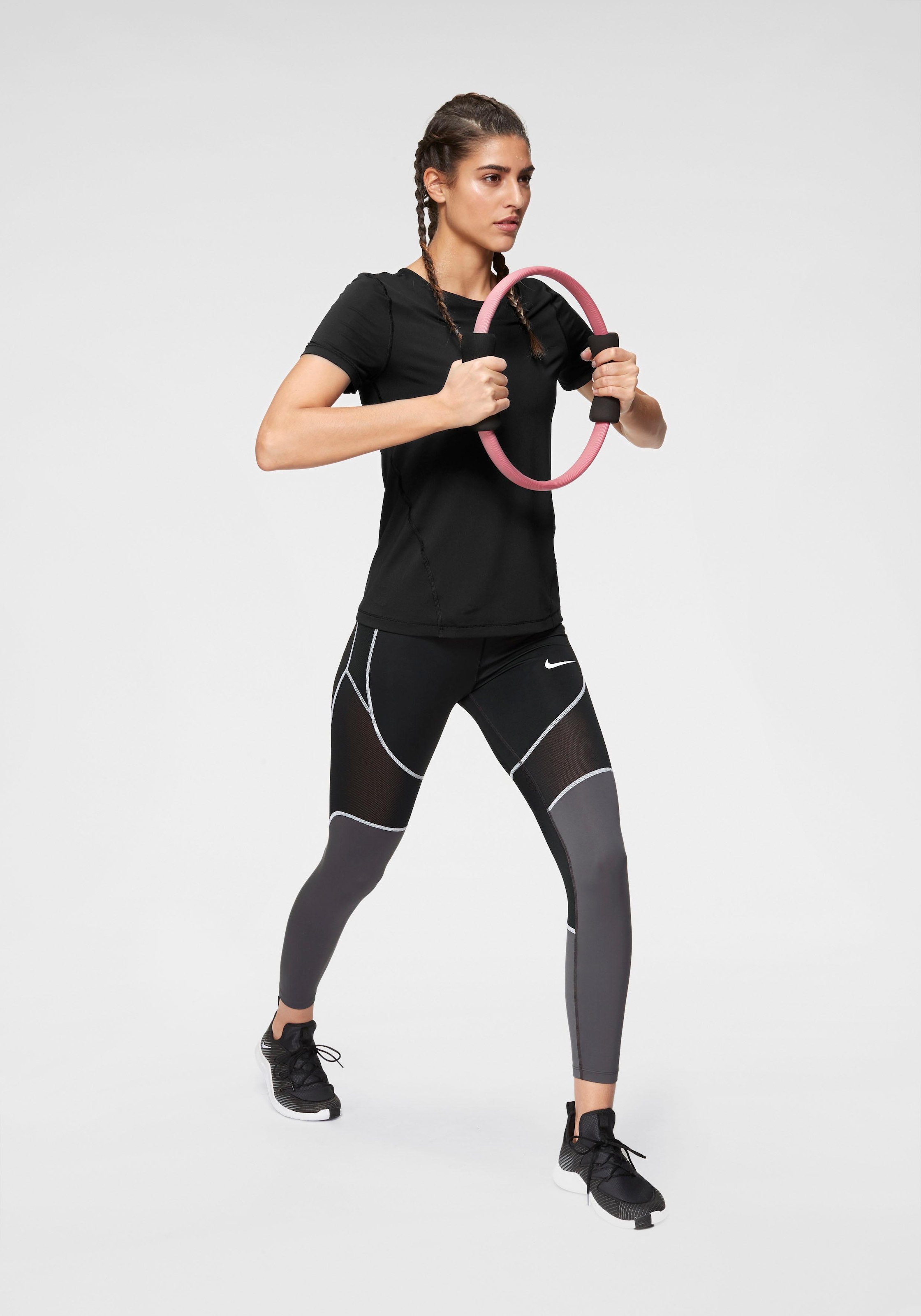 Nike Funktionsshirt »WOMEN NIKE PERFORMANCE MESH«, TOP OVER kaufen | ALL SHORTSLEEVE Technology BAUR DRI-FIT