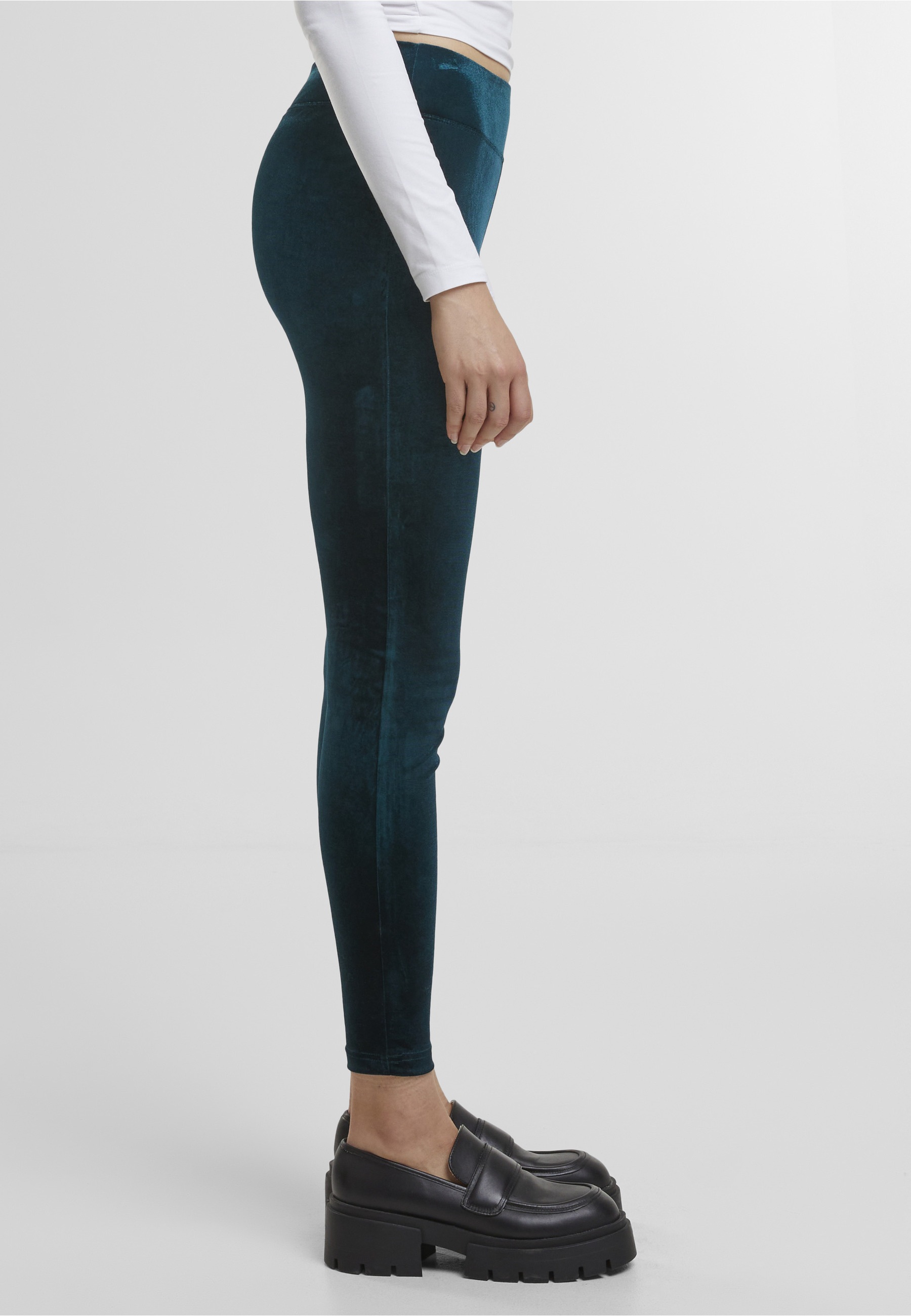 URBAN CLASSICS Leggings »Urban Classics Damen Ladies High Waist Velvet Leggings«