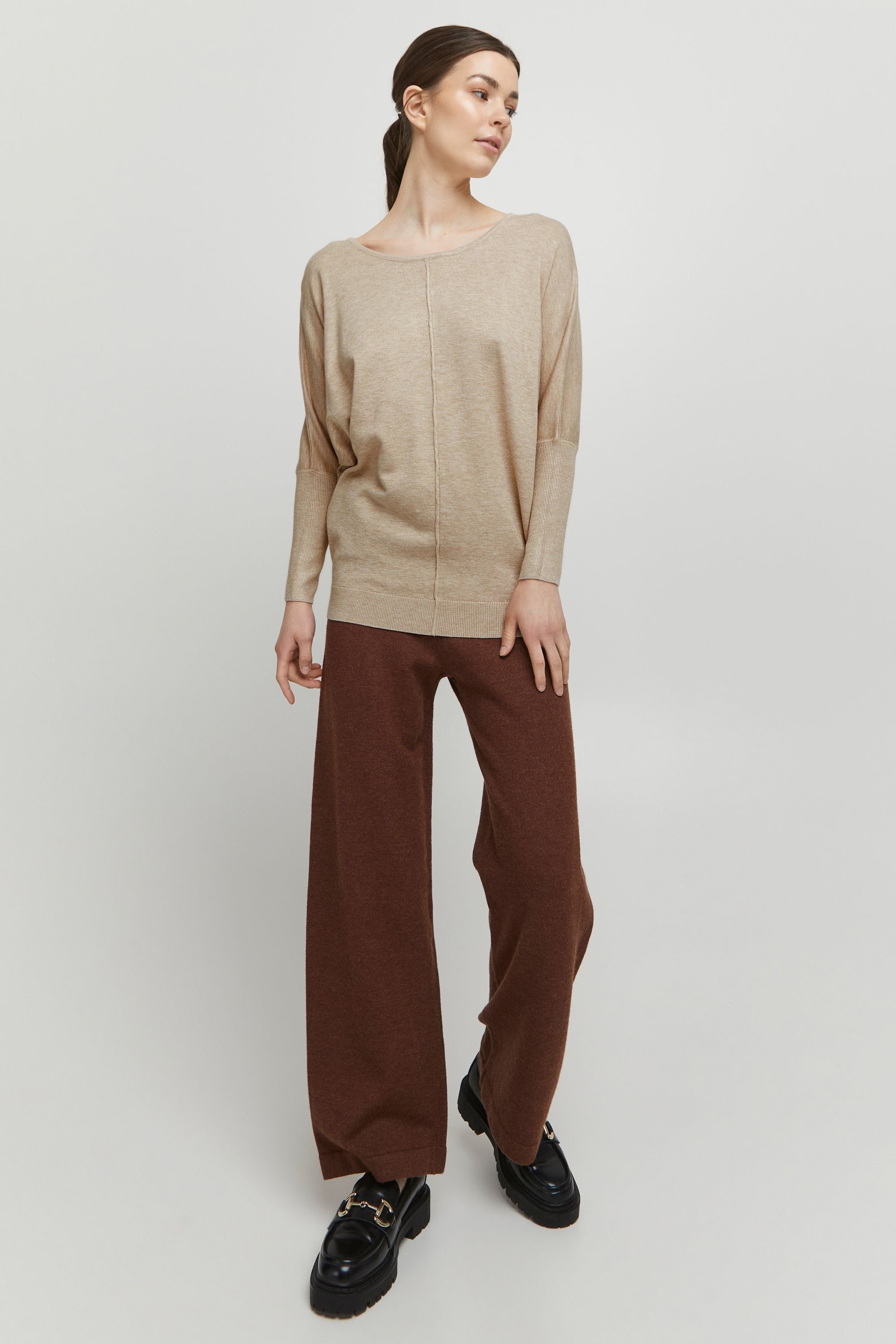 b.young Rundhalspullover »Strickrundhalspullov BYPimba«