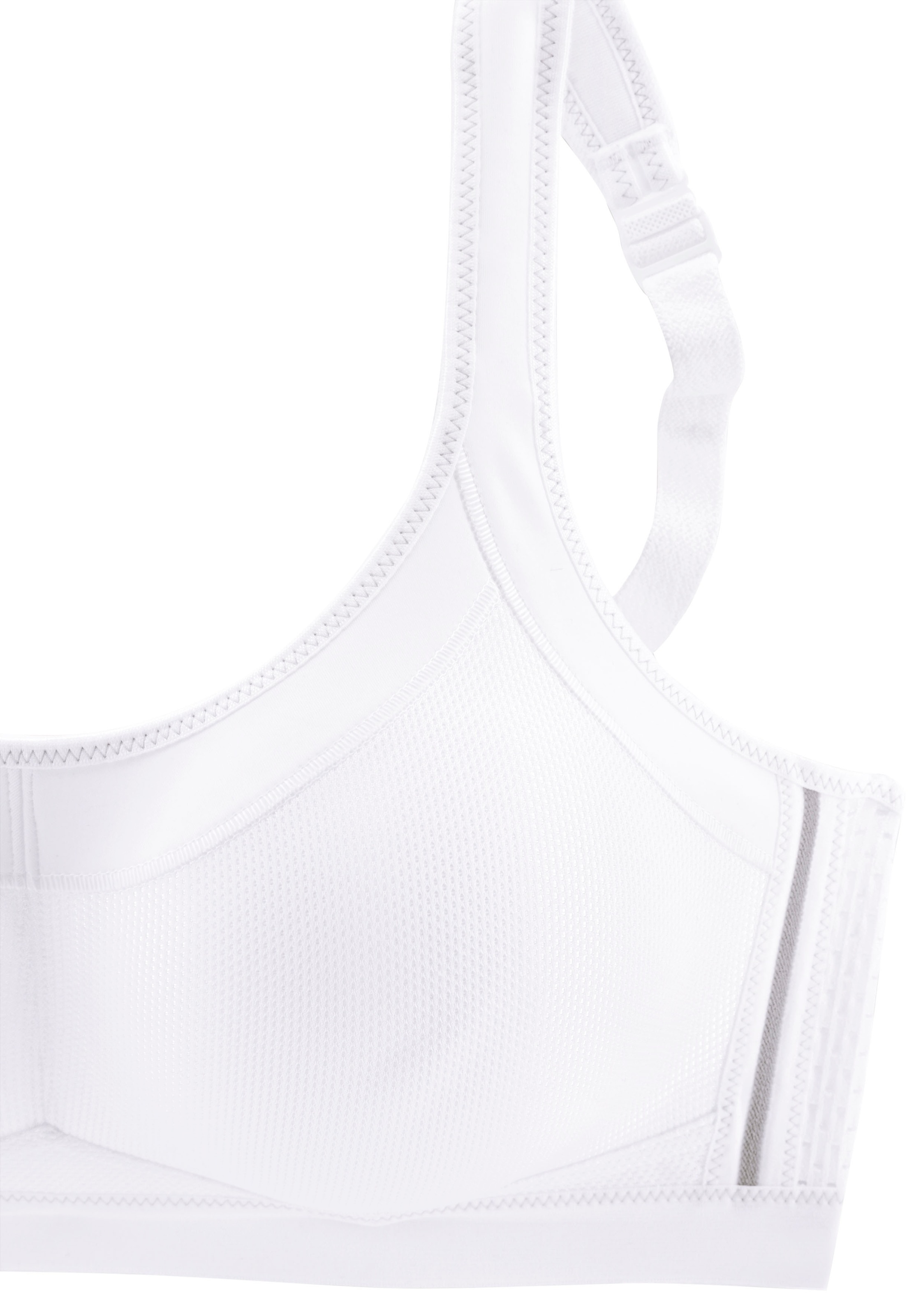 Sport-BH ANITA ACTIVE "Momentum", Damen, Gr. 95, Cup F, weiß, Microtouch, Obermaterial: 70% Polyester, 15% Elasthan, 15% Polyamid, Glanzfaden, clean, unifarben, regular fit, BHs Sport-BH, ohne Bügel, elastisch, nahtlos, weich, gepolsterte Komfortträger 6