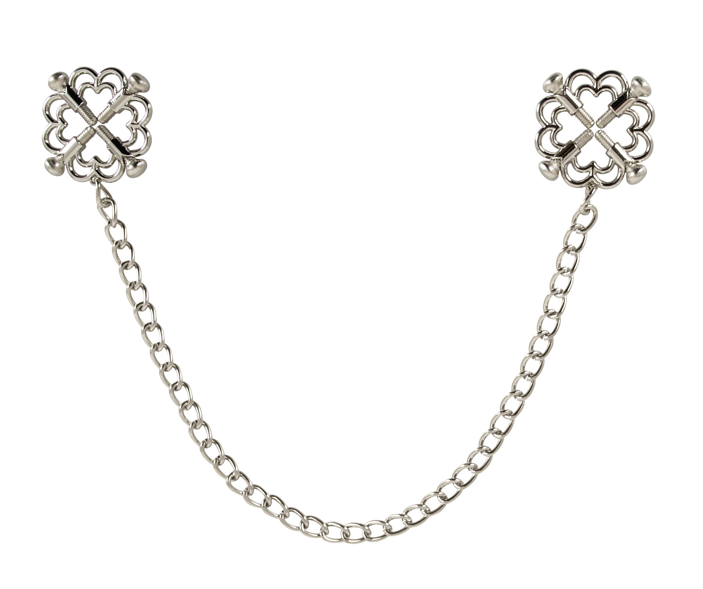 Bad Kitty Nippelklemme »Nippelklemmen Nipple Jewellery with Metal Chain«