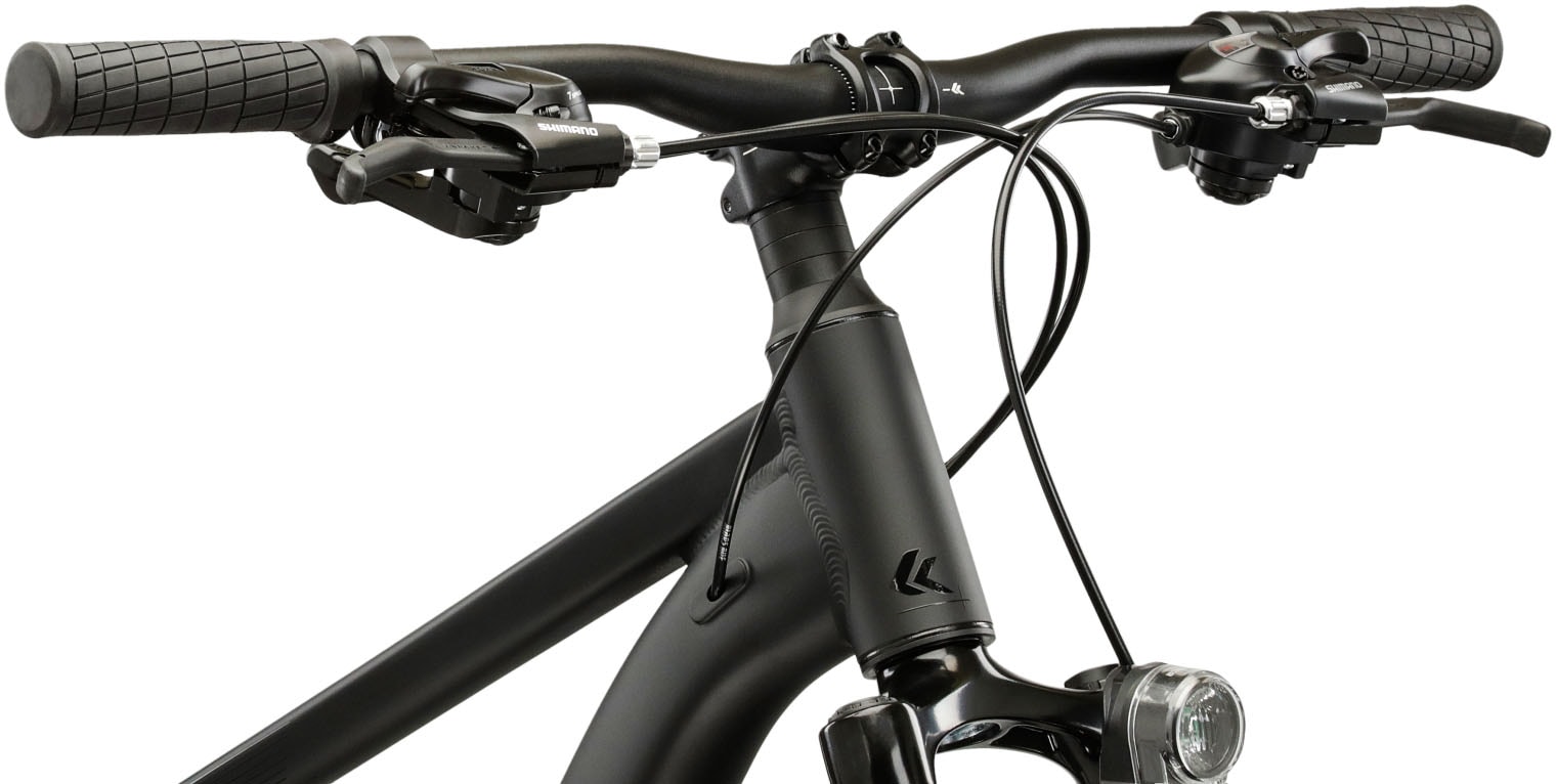 Kross Mountainbike »Hardtail 27,5" Hexagon X200 schwarz 21 Gänge mit Beleuchtung 2026« 21 Gang Shimano ALTUS M310 Schaltwerk Kettenschaltung Rahmen aus Aluminium Performance