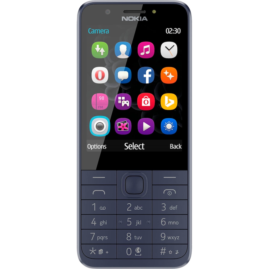 Nokia Handy »230«, midnight blue, 7,11 cm/2,8 Zoll, 2 MP Kamera