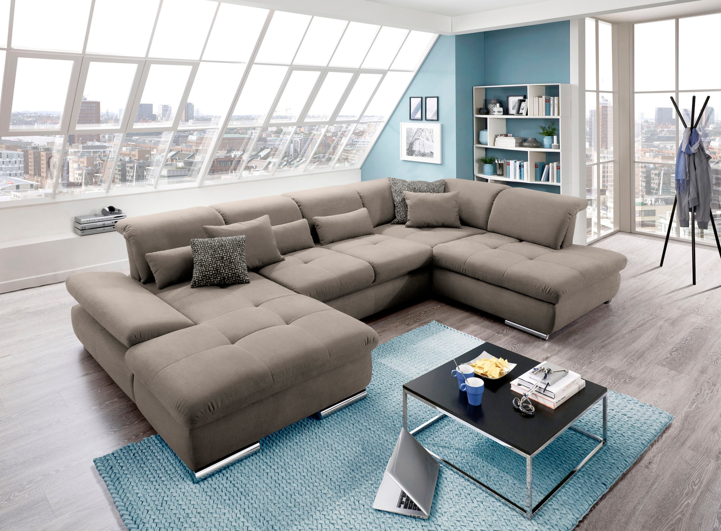 set one by Musterring Wohnlandschaft "SO 4100 komfortable Federkernunterfed günstig online kaufen