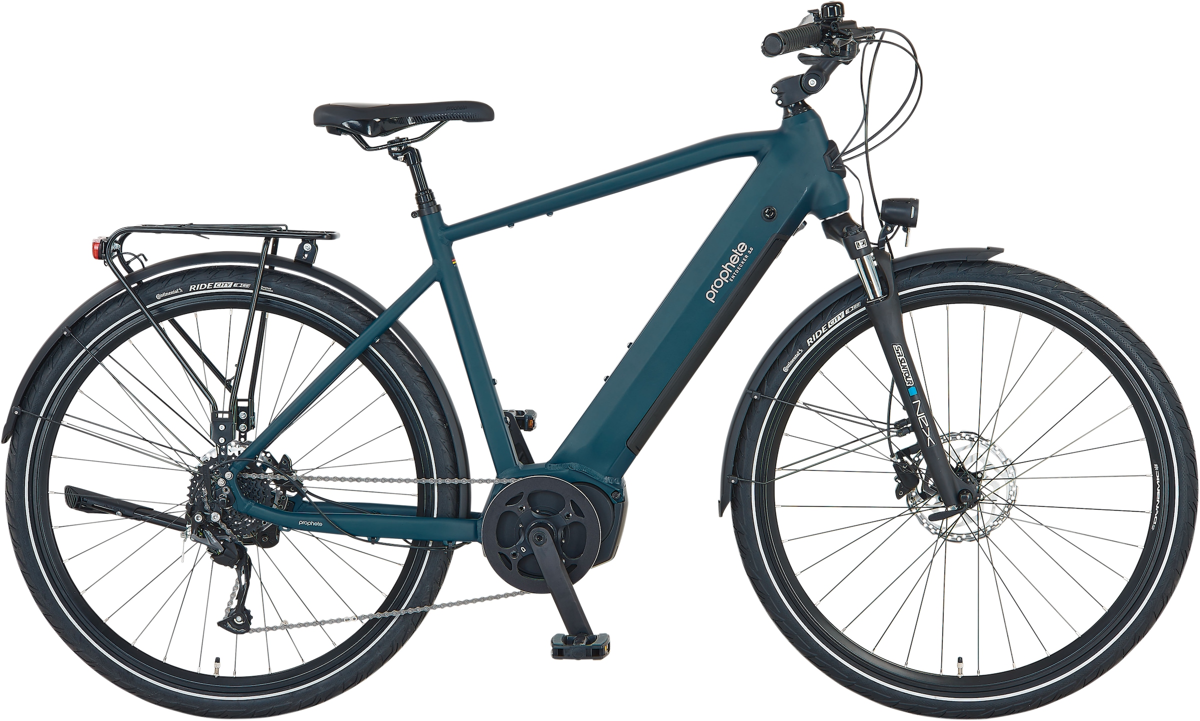 Prophete E-Bike "Entdecker 3.0", 9 Gang, Shimano, Mittelmotor 250 W, Pedelec, Elektrofahrrad für Herren