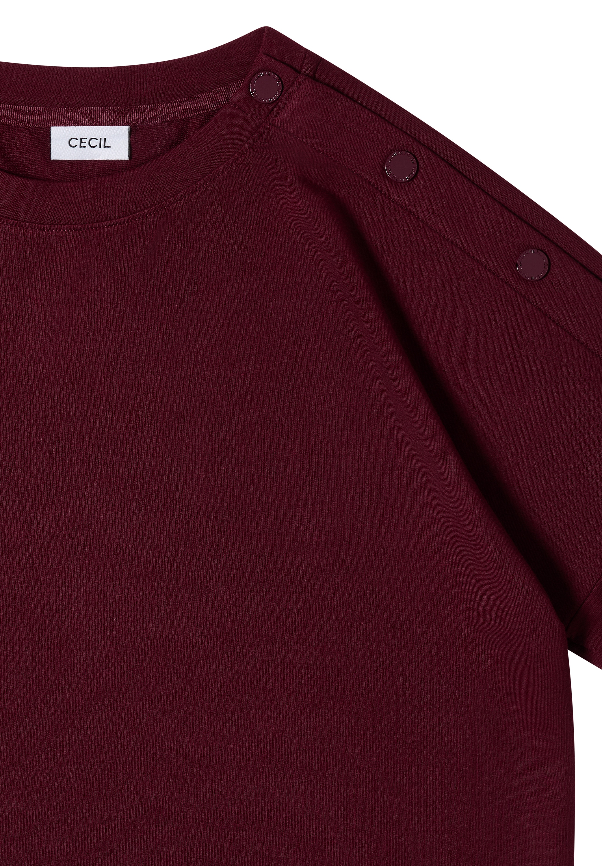 Cecil T-Shirt mit Knopf Details