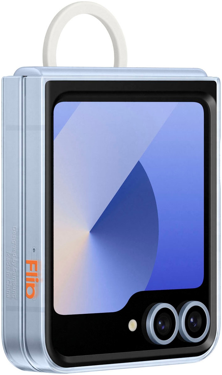 Samsung Backcover »Clear Case with Ring für Galaxy Flip6«, Backcover, Schutzhülle, Handyschutzhülle, Case, Schutzcase, stoßfest