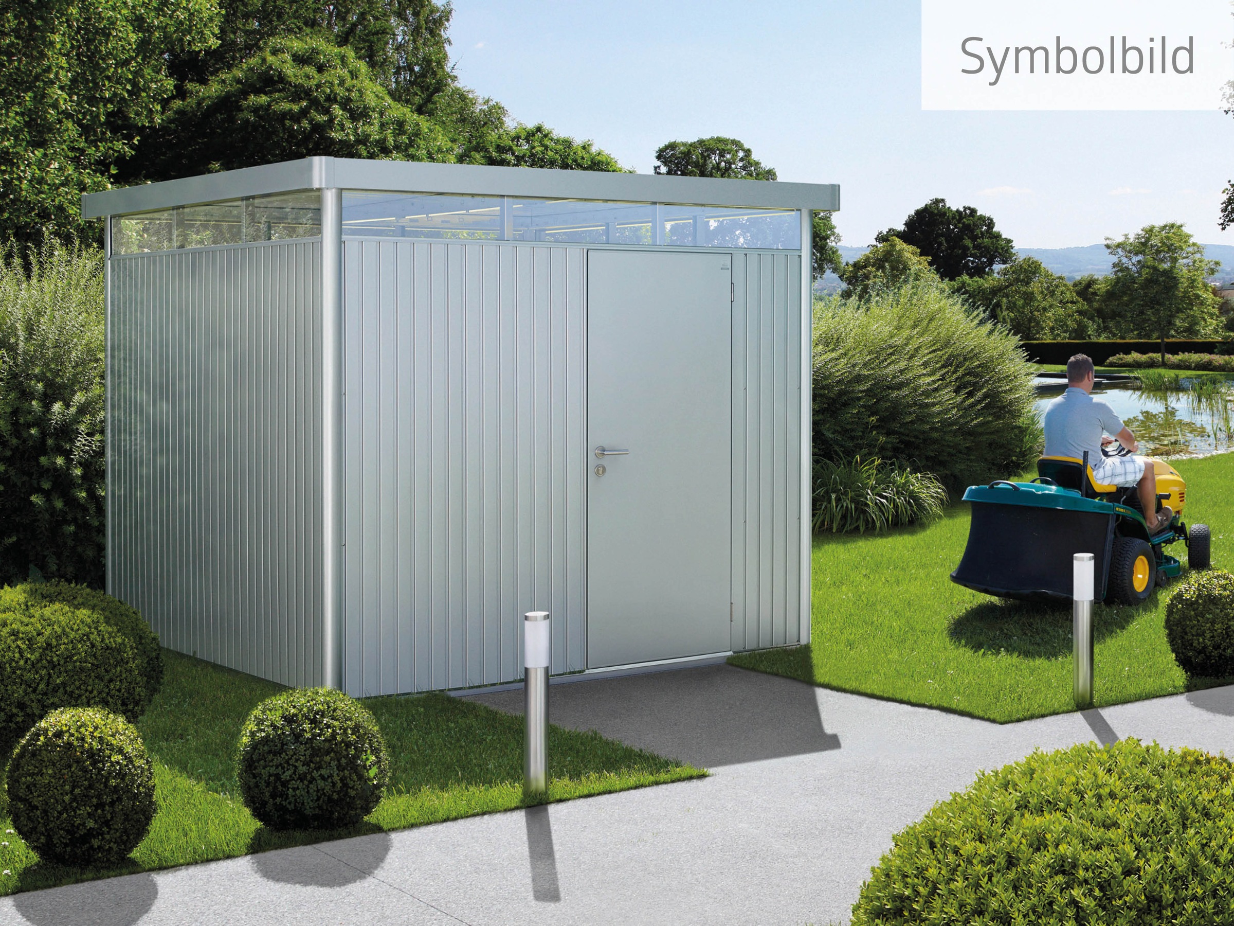 Biohort Gerätehaus "HighLine Gr. H4" quarzgrau-metallic günstig online kaufen