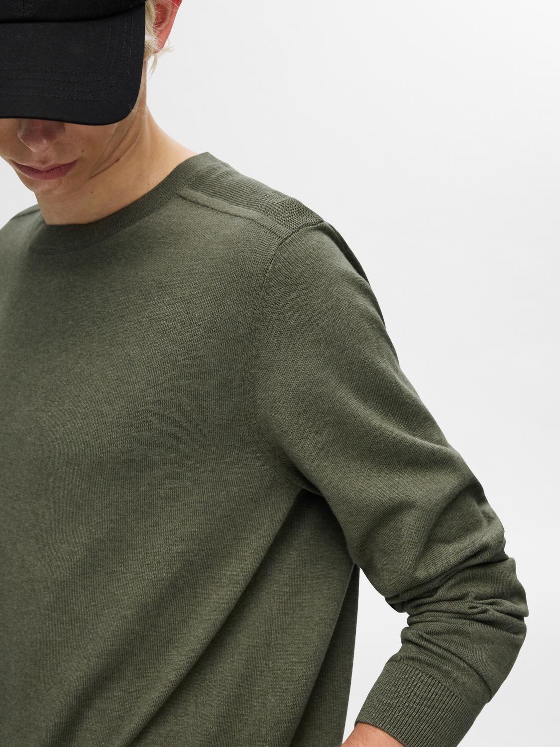 SELECTED Strickpullover "SLHBERG CREW NECK NOOS" Baumwolle, regular fit günstig online kaufen