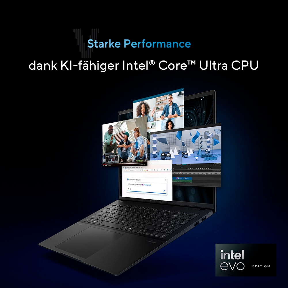 Asus Notebook »Vivobook S 16 OLED S5606MA-MX163X«, 40,6 cm, / 16 Zoll, Intel, Core Ultra 9, ARC, 1000 GB SSD