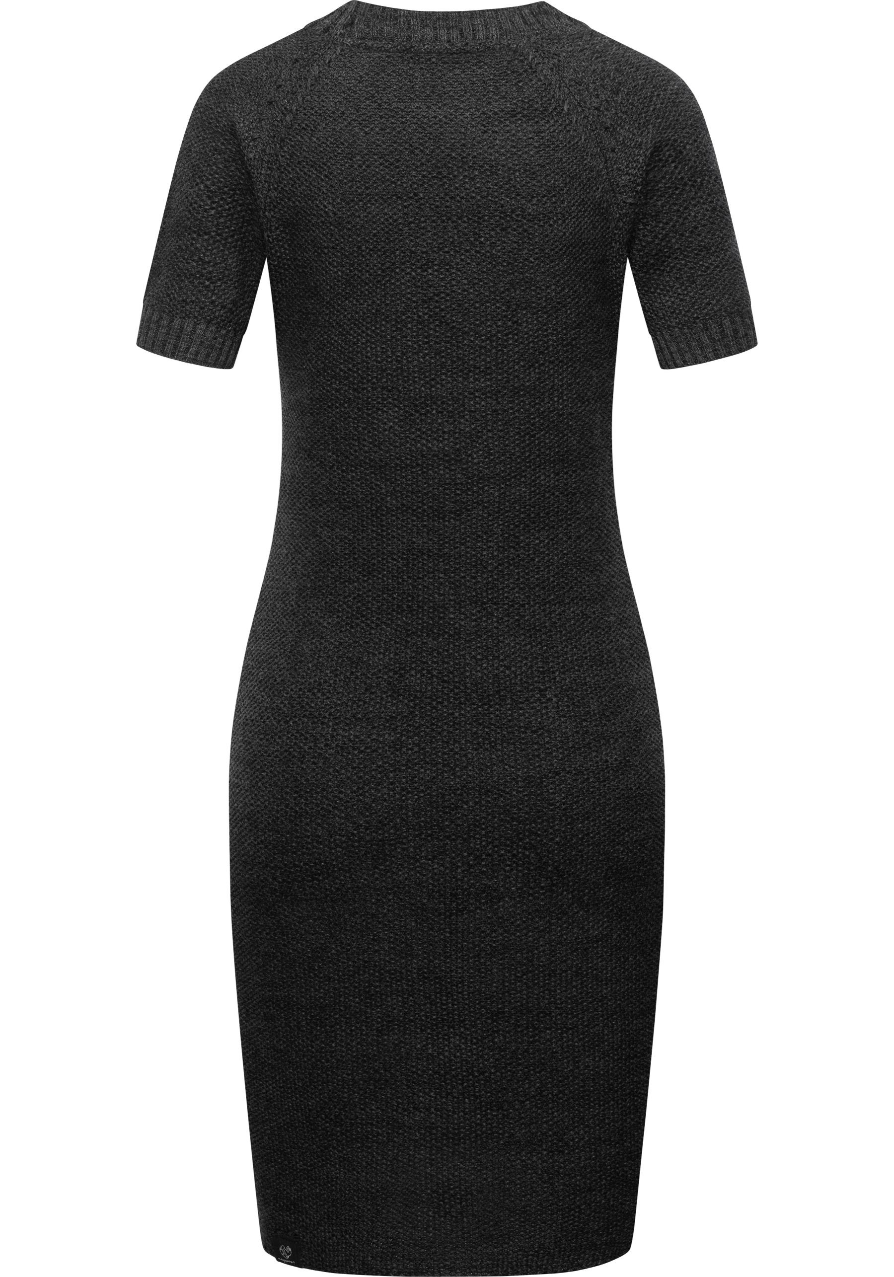 Thumbnail - Ragwear Strickkleid "Kolya" Ohne Taschen kurzärmliges Damen Midikleid in Strickoptik