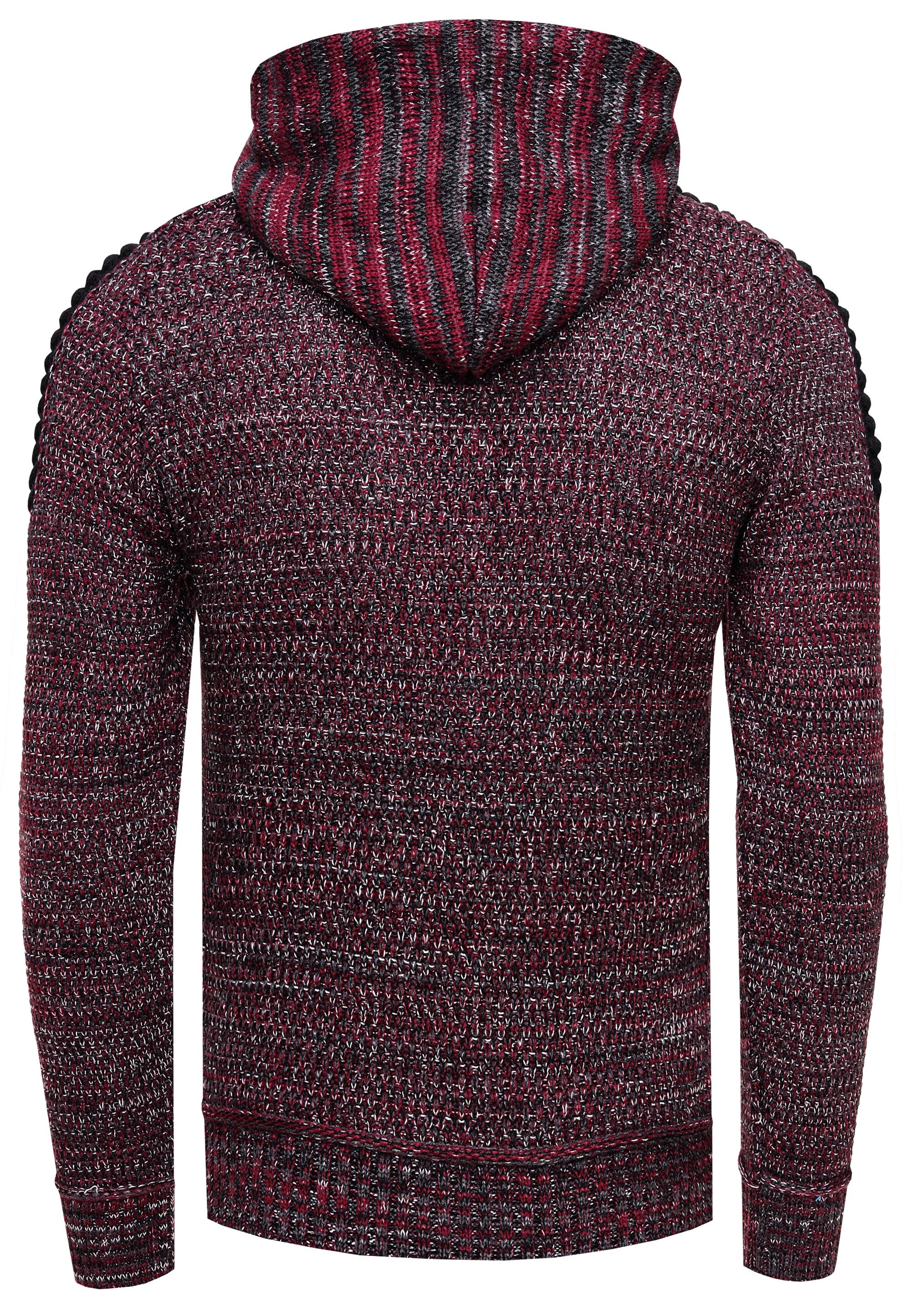 Rusty Neal Kapuzensweatshirt »Knitwear«, mit praktischem Reißverschluss