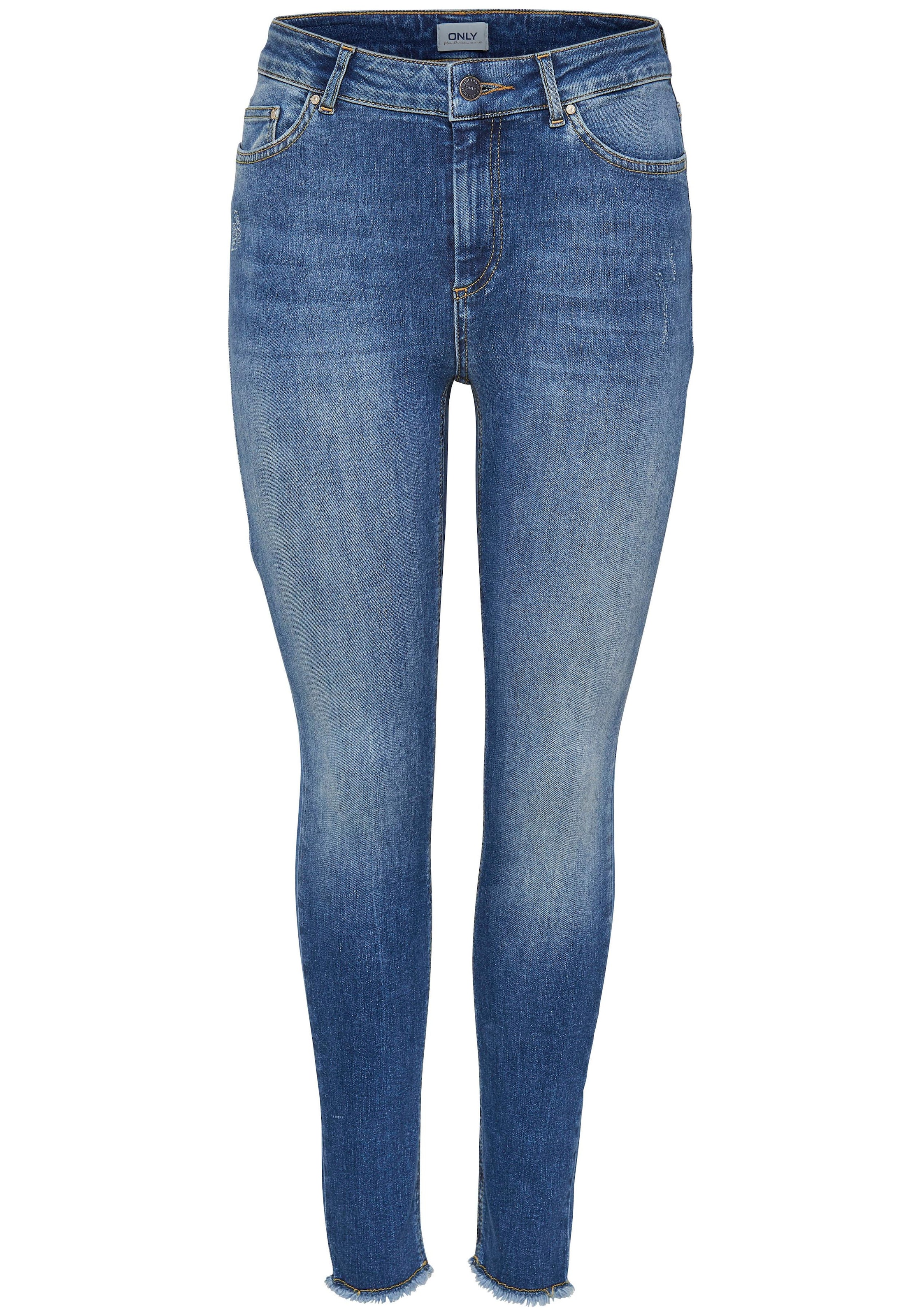 ONLY Ankle-Jeans »BLUSH«, ausgefranste Säume