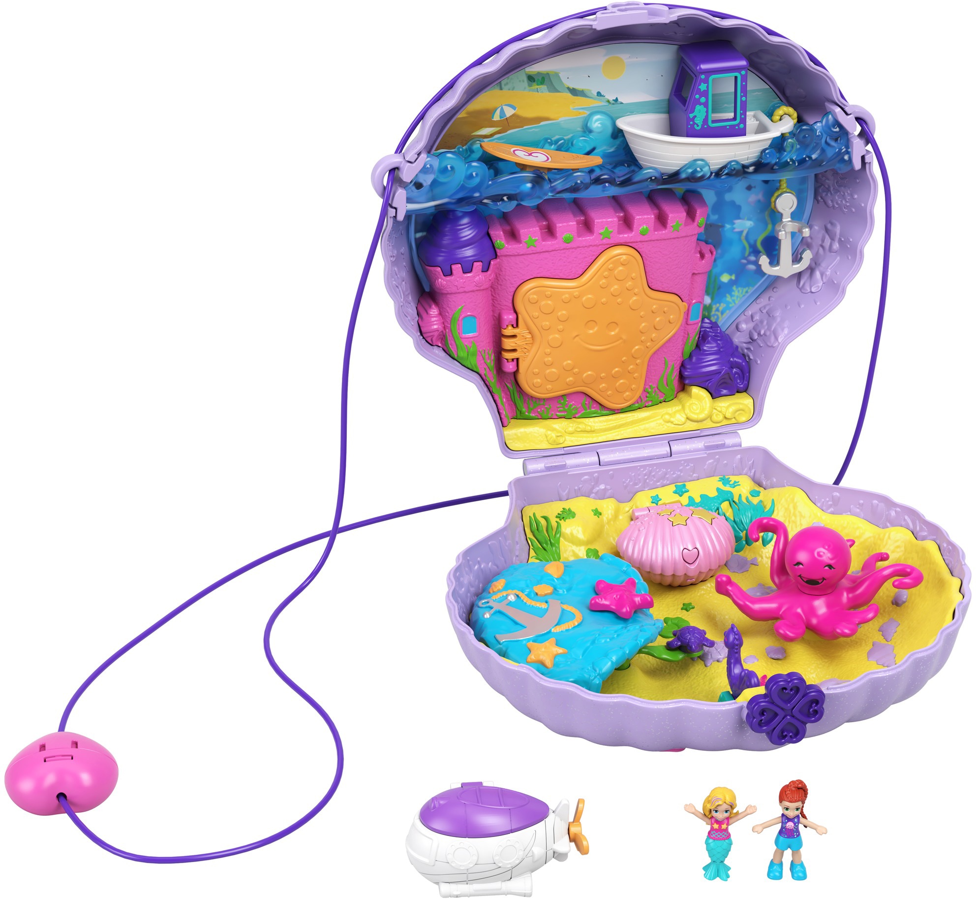 Polly Pocket Spielwelt »Muschel-Tasche«, Sammelfigur