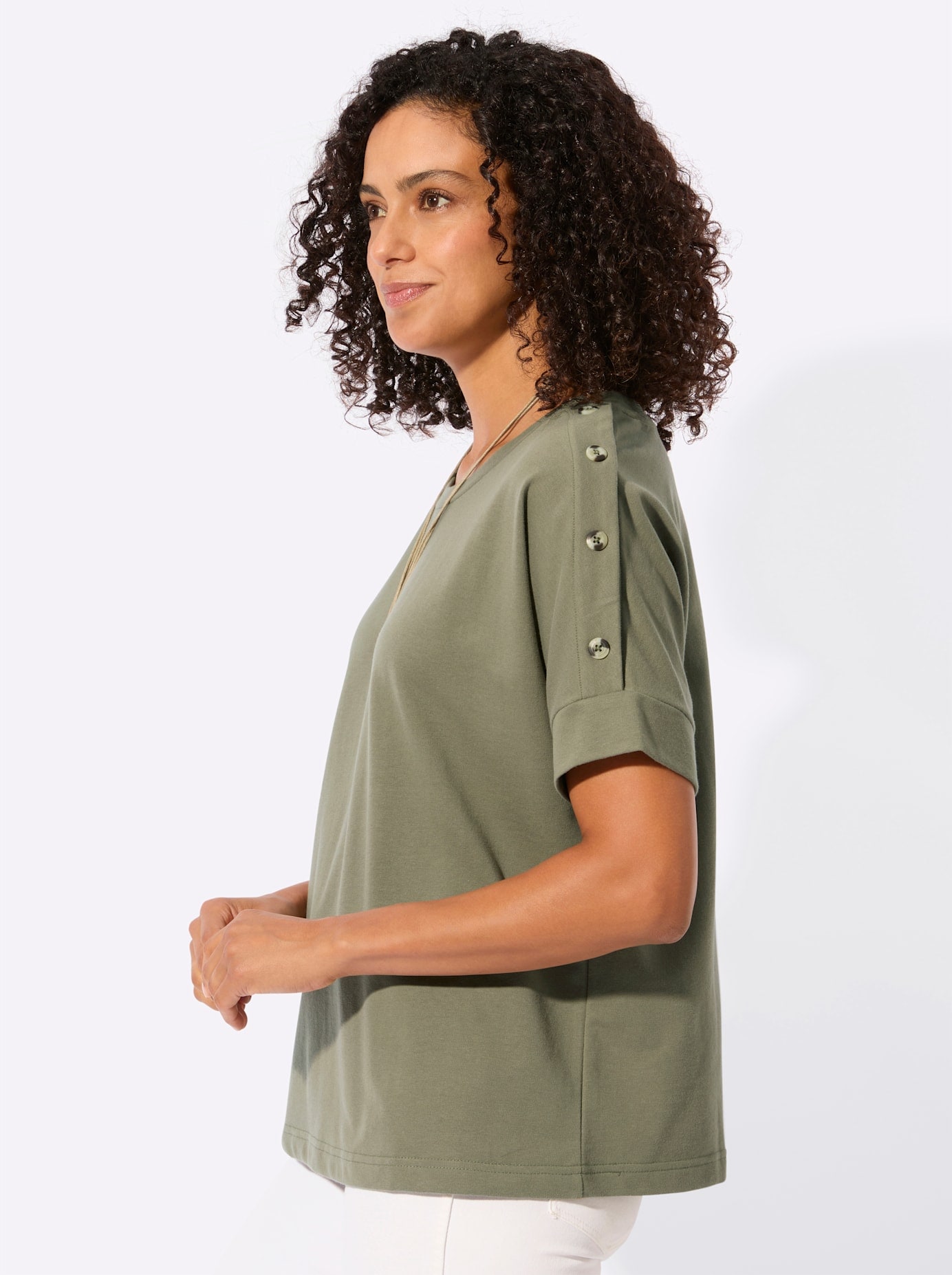 Casual Looks Women's Sweatshirt Khaki Size 50 6