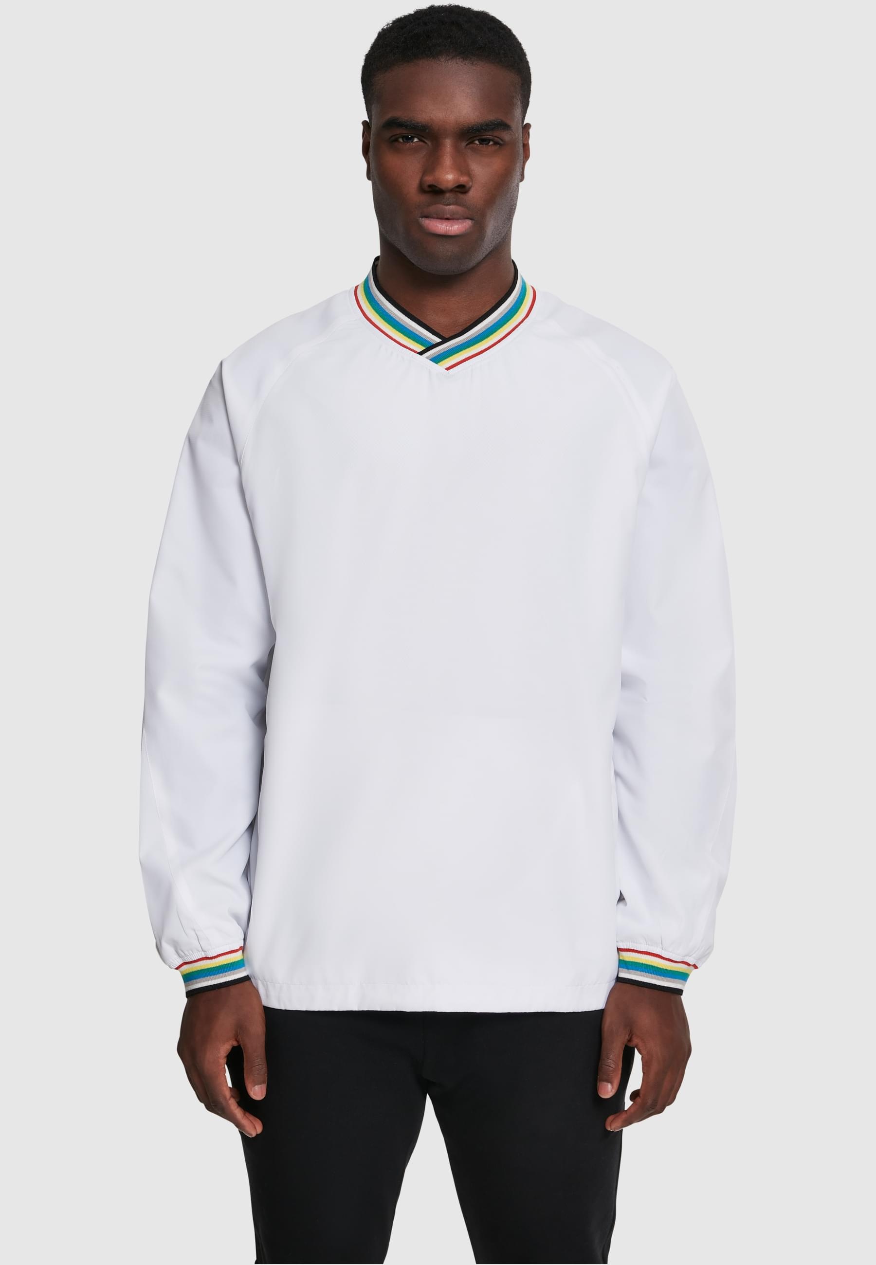 URBAN CLASSICS Rundhalspullover »Urban Classics Herren Warm Up Pull Over«, (1 tlg.)