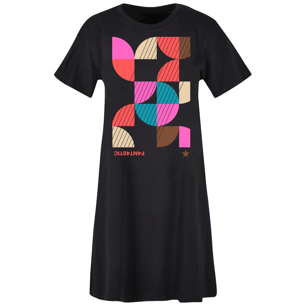 F4NT4STIC Shirtkleid »Abstrakt Damen T-Shirt Kleid«