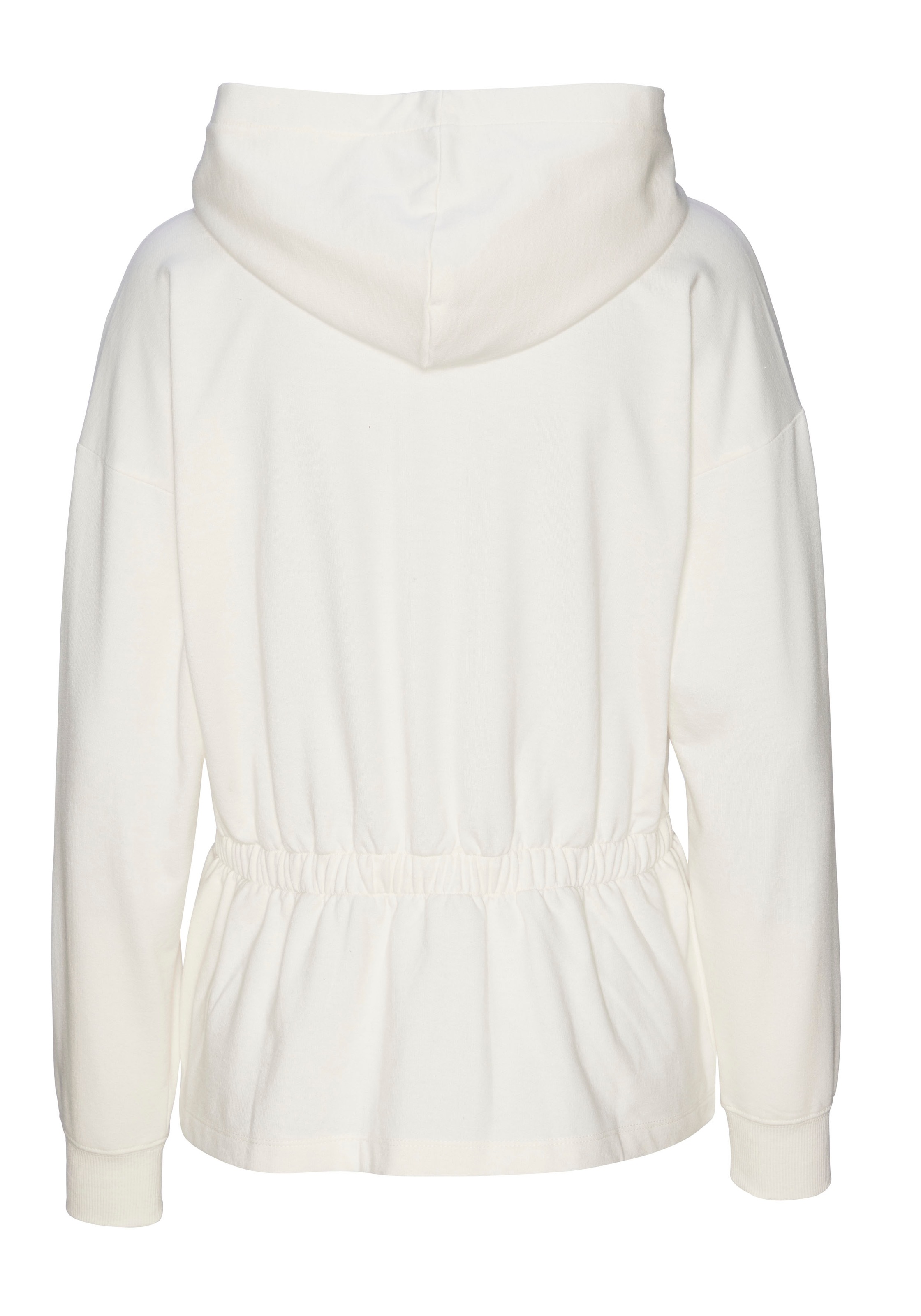 LASCANA Sweatjacke, mit Tunnelzug in der Taille, Loungewear, Loungeanzug