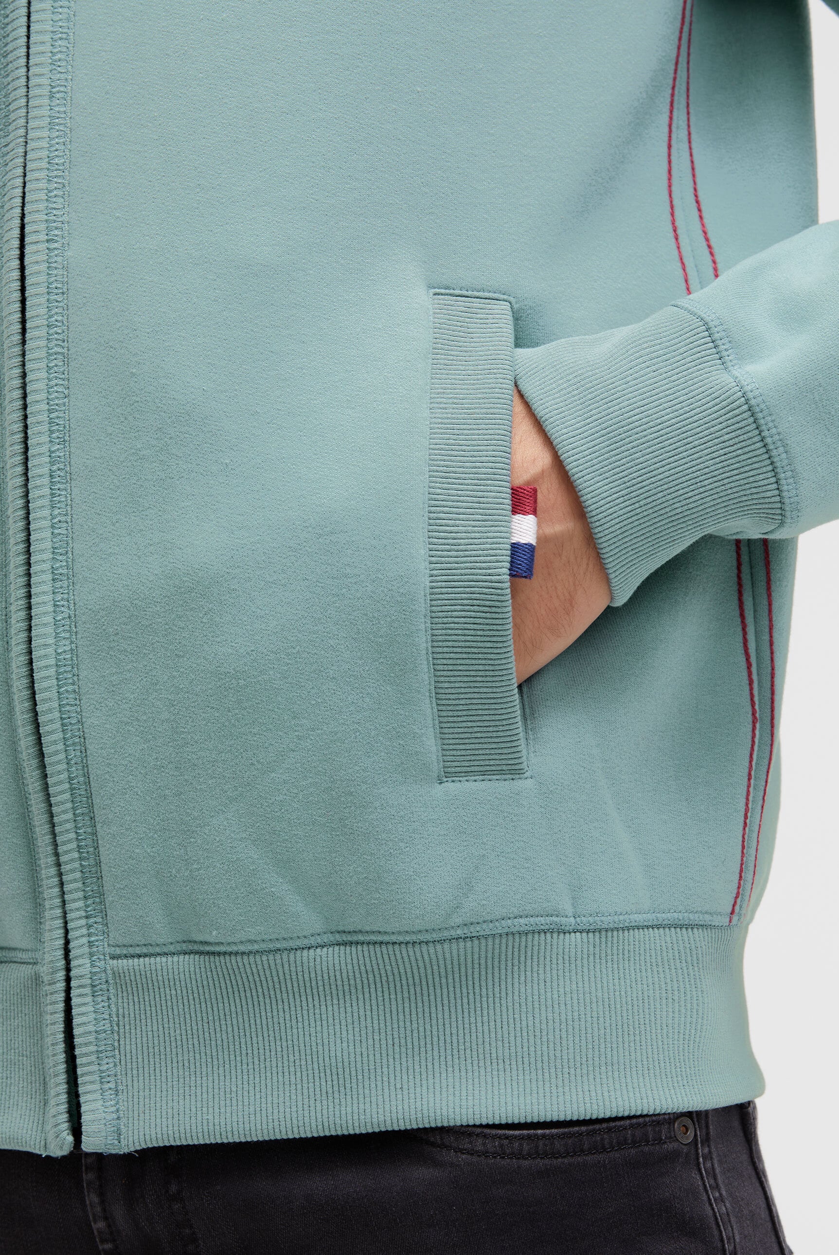 CAMP DAVID Sweatjacke mit Stehkragen