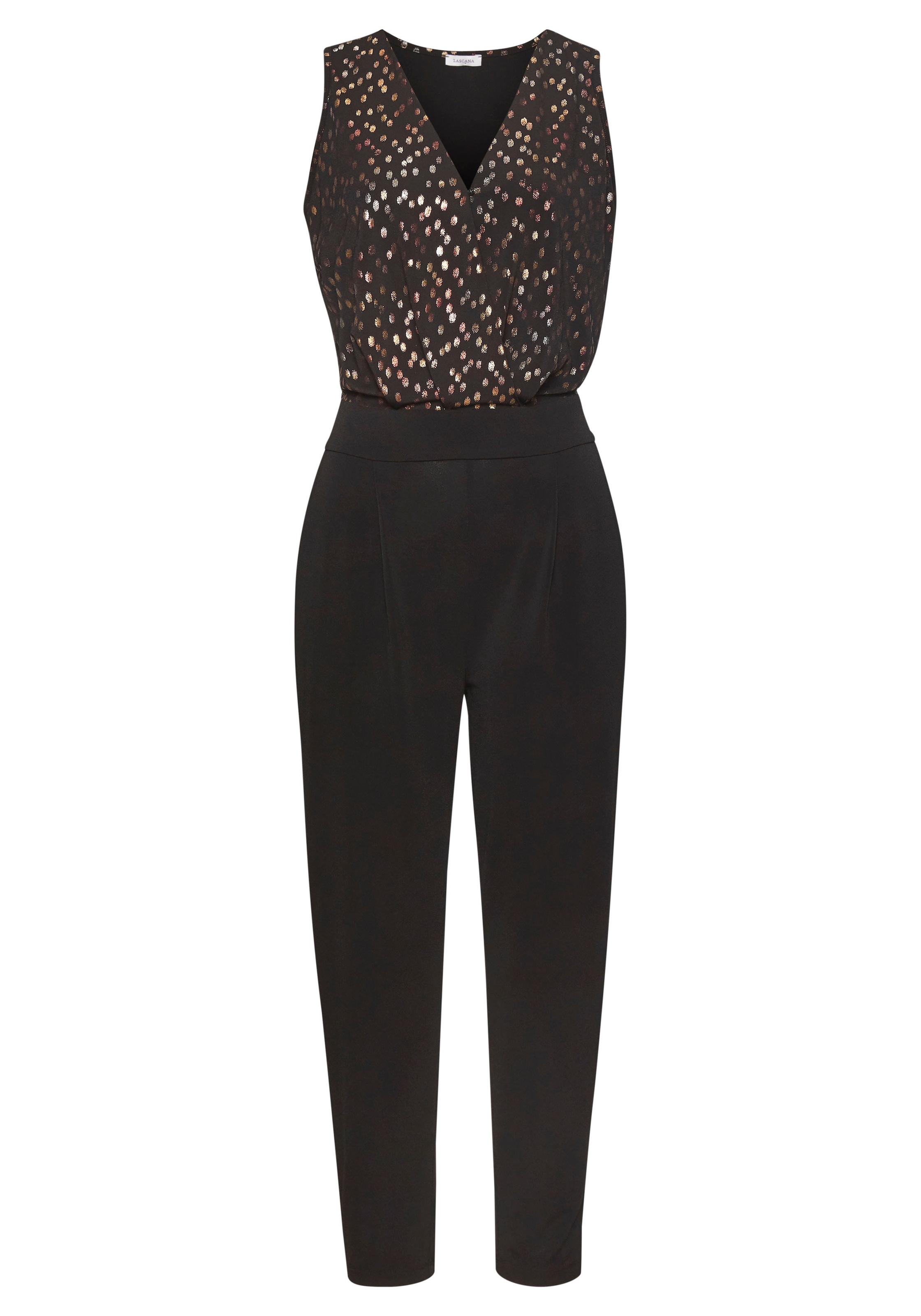 LASCANA Overall, mit bedrucktem Oberteil, eleganter Jumpsuit, Business-Look, festlich