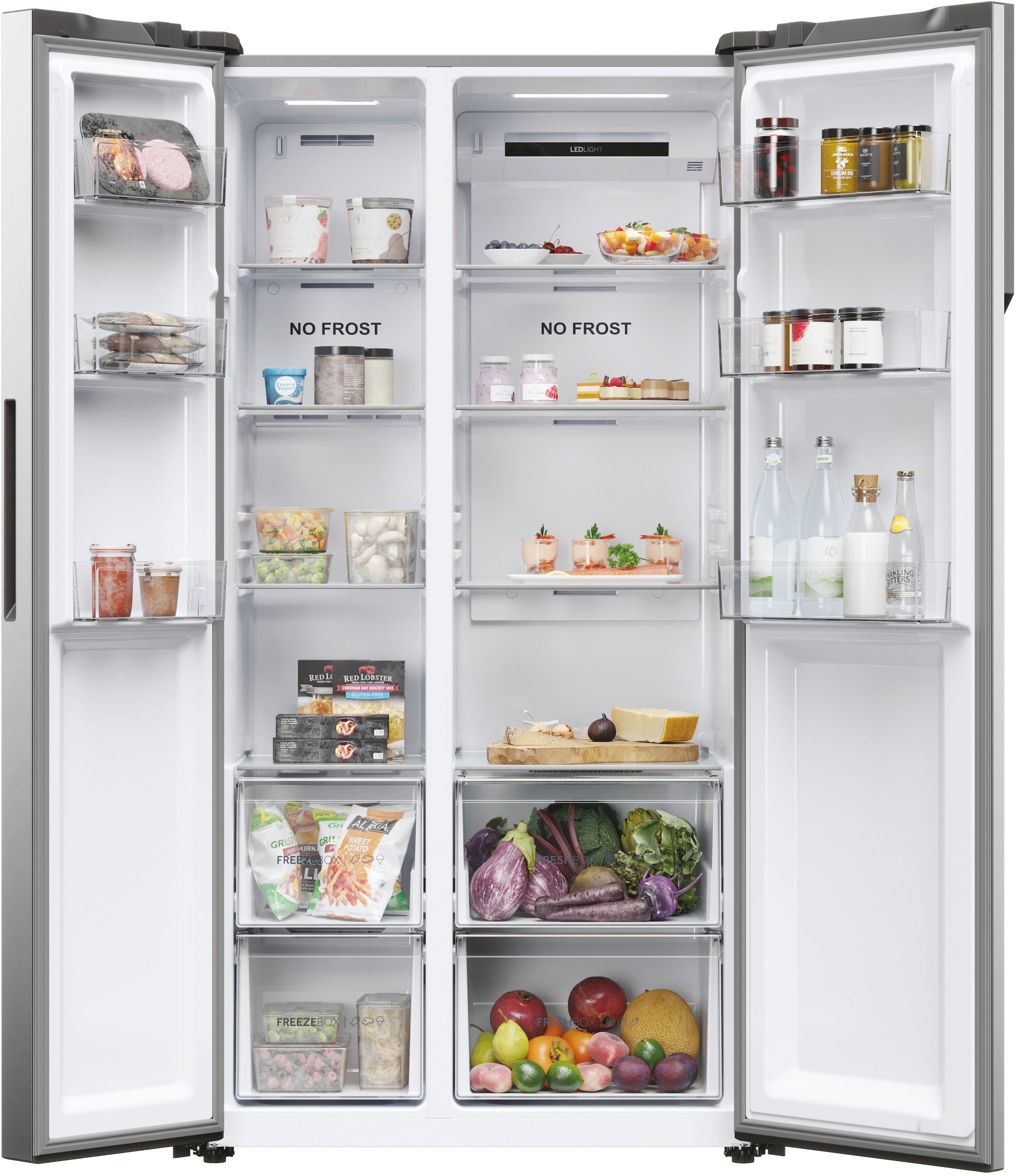 Haier Side-by-Side SBS 90 Series 5 »HSR5918DNMP«, 178 cm hoch, 91 cm breit, Nutzinhalt: 528 Liter, Multi Airflow