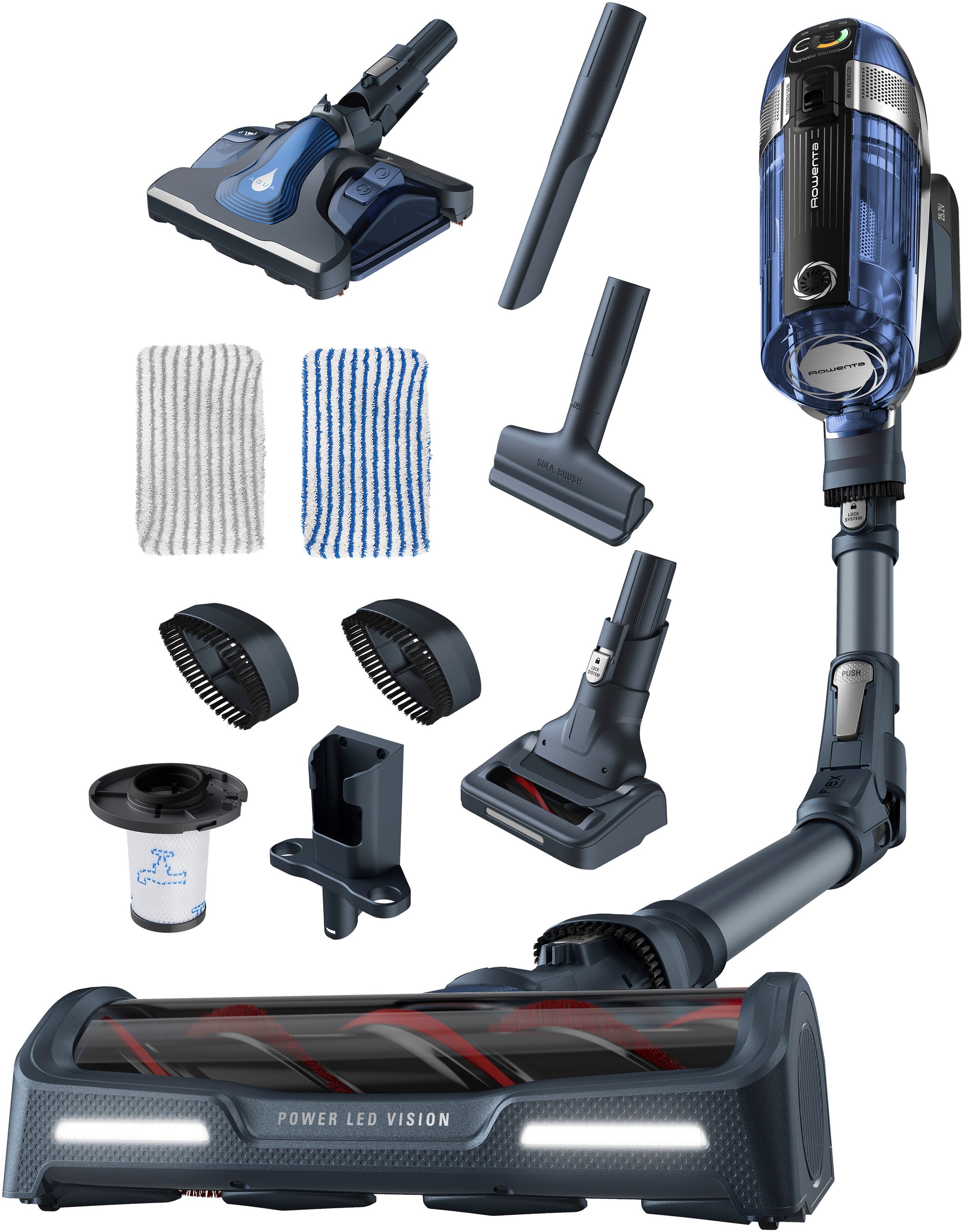 Rowenta Akku-Hand-und Stielstaubsauger "X-Force Flex 11.60 AQUA, 300 W, beu günstig online kaufen