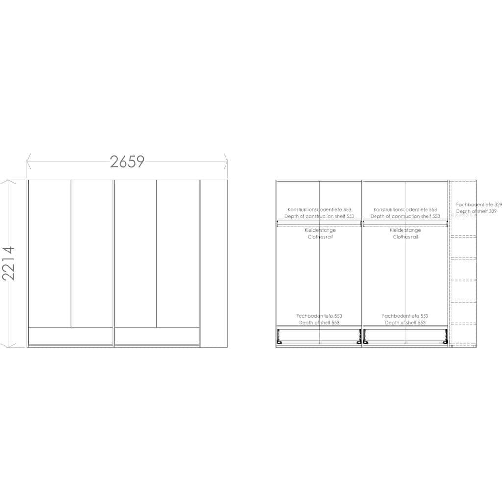 Müller SMALL LIVING Kleiderschrank »Modular Plus Variante 4«