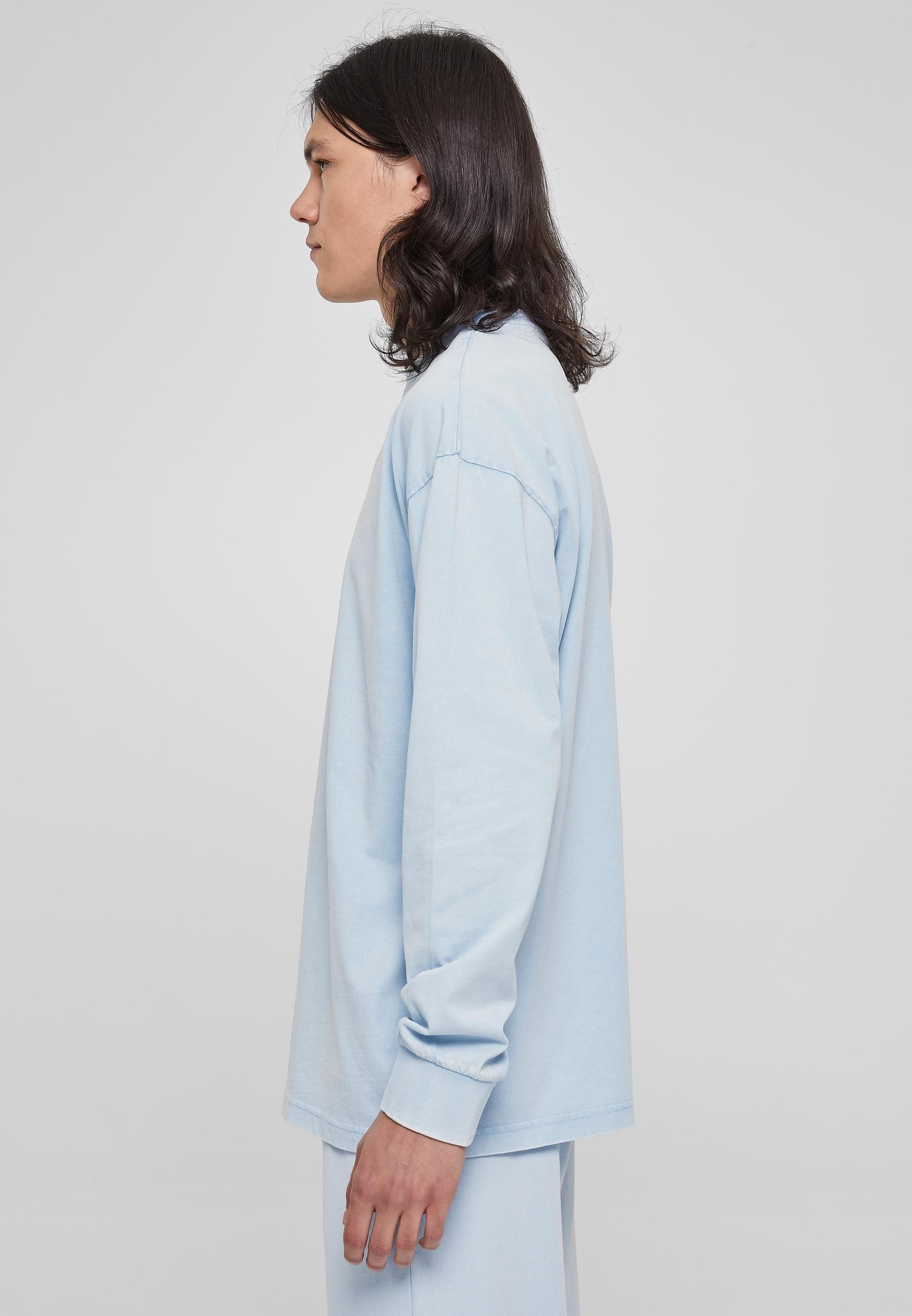 URBAN CLASSICS Longsleeve »Urban Classics Herren Heavy Boxy Acid Wash Longsleeve«, (1 tlg.)