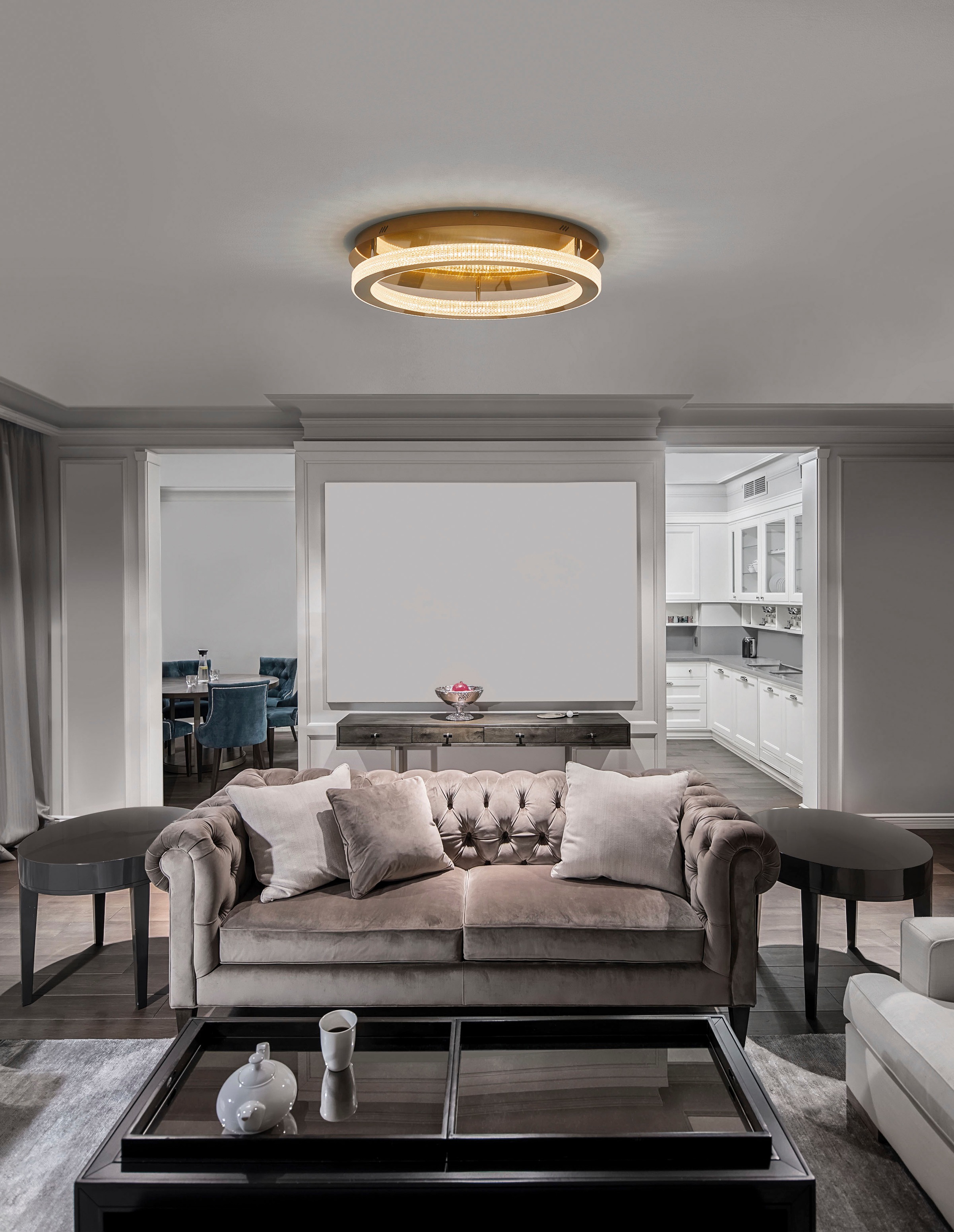 Nova Luce LED Deckenleuchte »FIORE« LED-Modul 1 Stk. Warmweiß