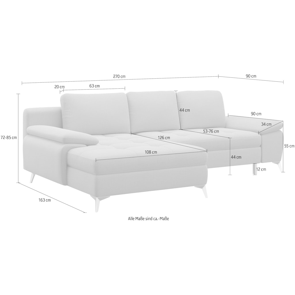 sit&more Ecksofa »Latigo«