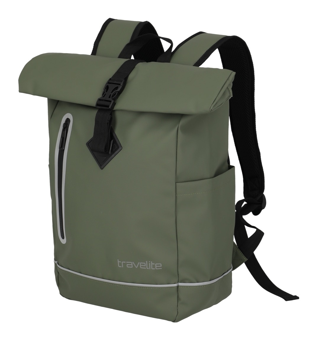 travelite Freizeitrucksack »BASICS Roll-Up Rucksack Plane«, Wanderrucksack Reiserucksack Streetpack Arbeitsrucksack