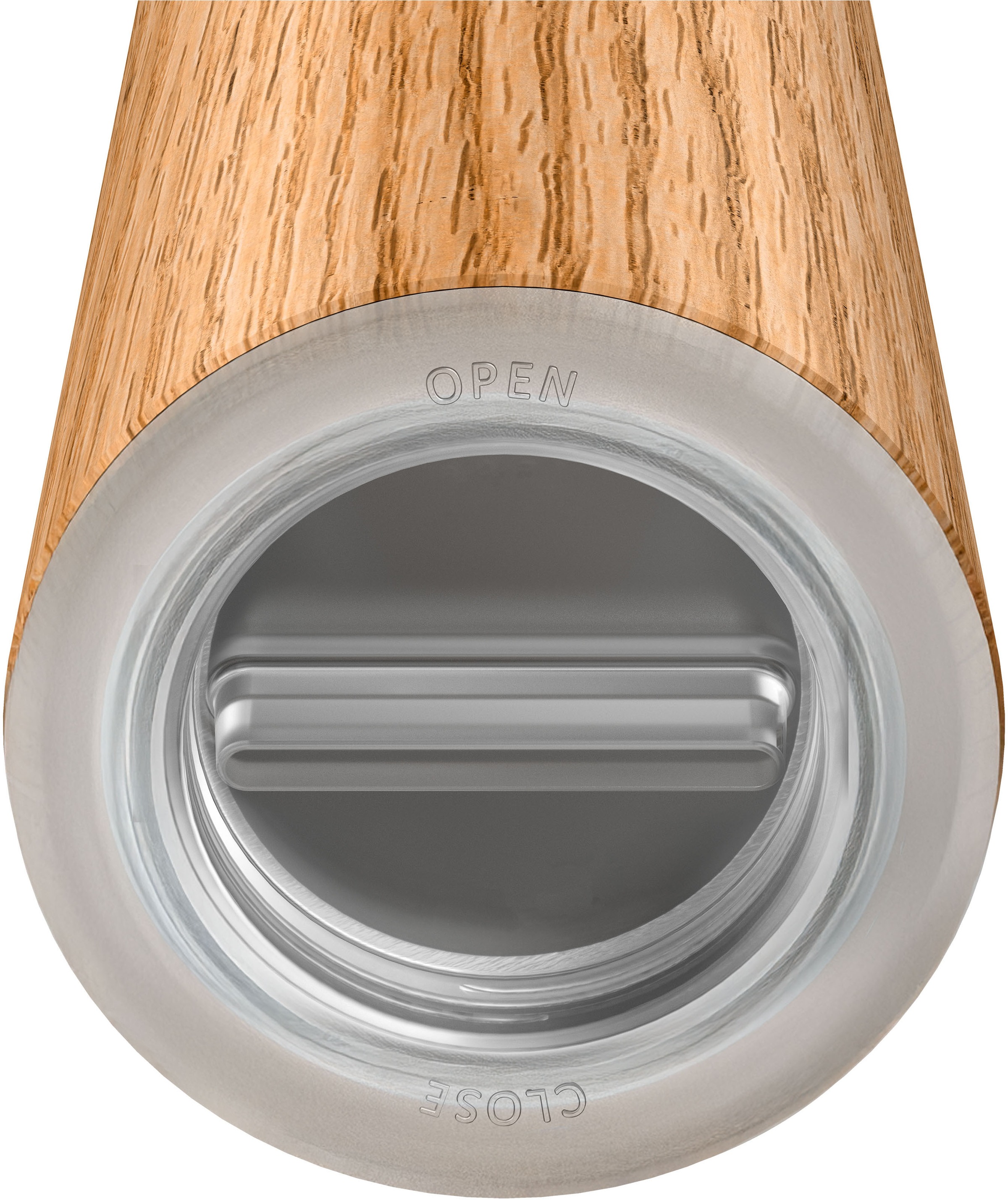 WMF Gewürzmühle »Nature«, (1 St.), Keramikmahlwerk, einstellbarer Mahlgrad, Aromaschutzdeckel, Holz