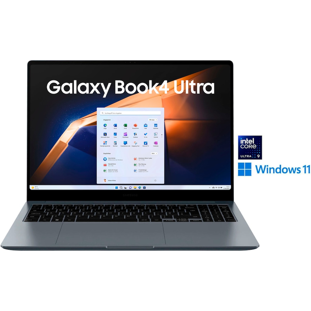 Samsung Notebook »NP960X Galaxy Book4 Ultra 16''«, 40,6 cm, / 16 Zoll, Intel, Core Ultra 9, GeForce RTX, 1024 GB SSD