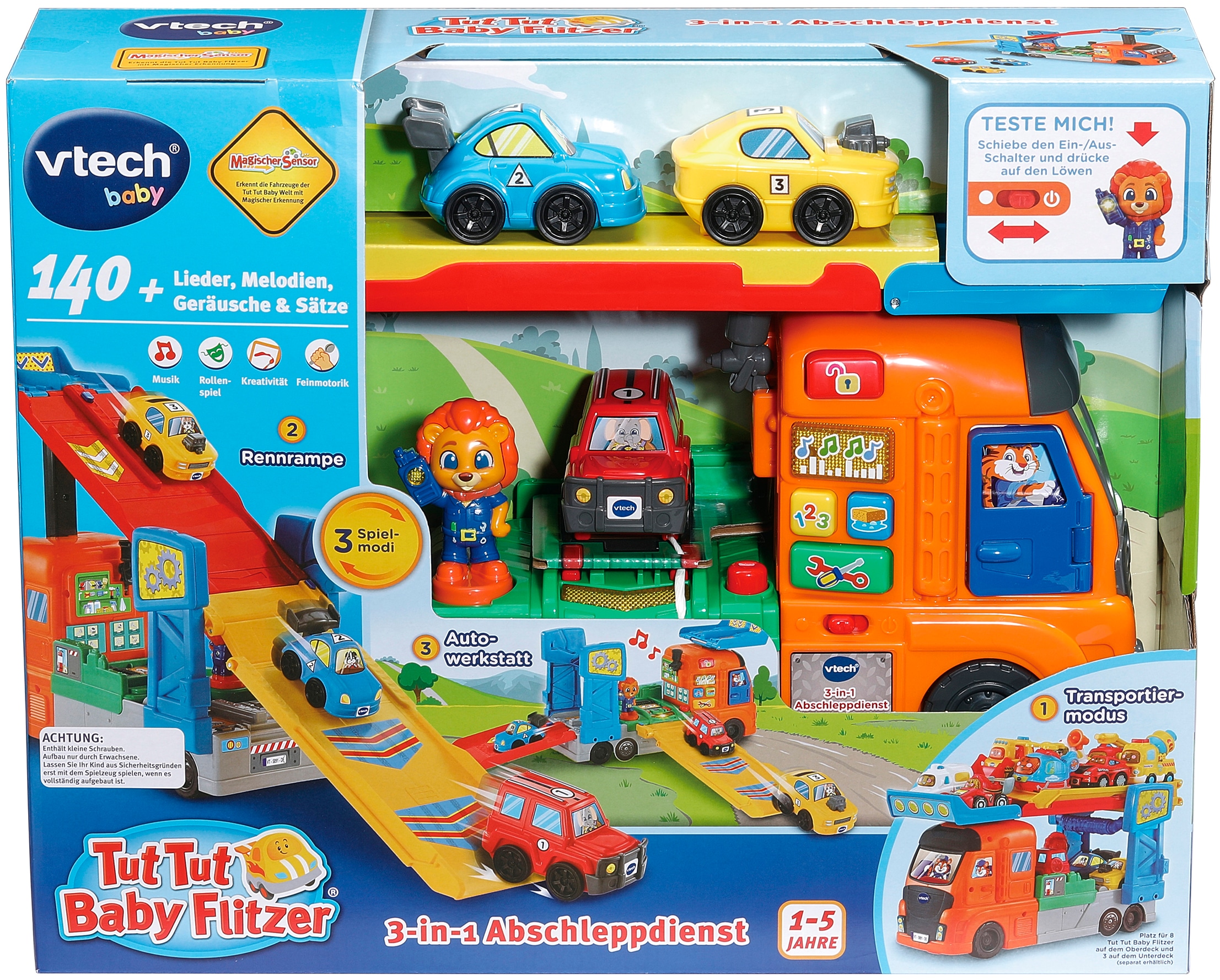Vtech® Spielzeug-Abschlepper »Tut Tut Baby Flitzer, 3-in-1 Abschleppdienst«