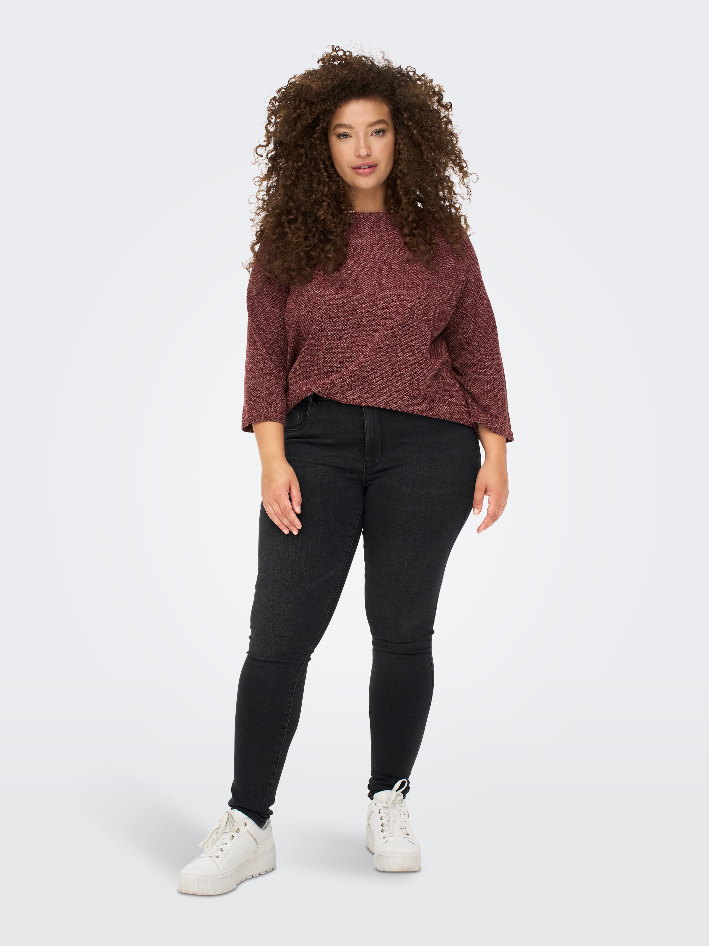 ONLY CARMAKOMA 3/4-Arm-Shirt »CARMARTHA 3/4 TOP«