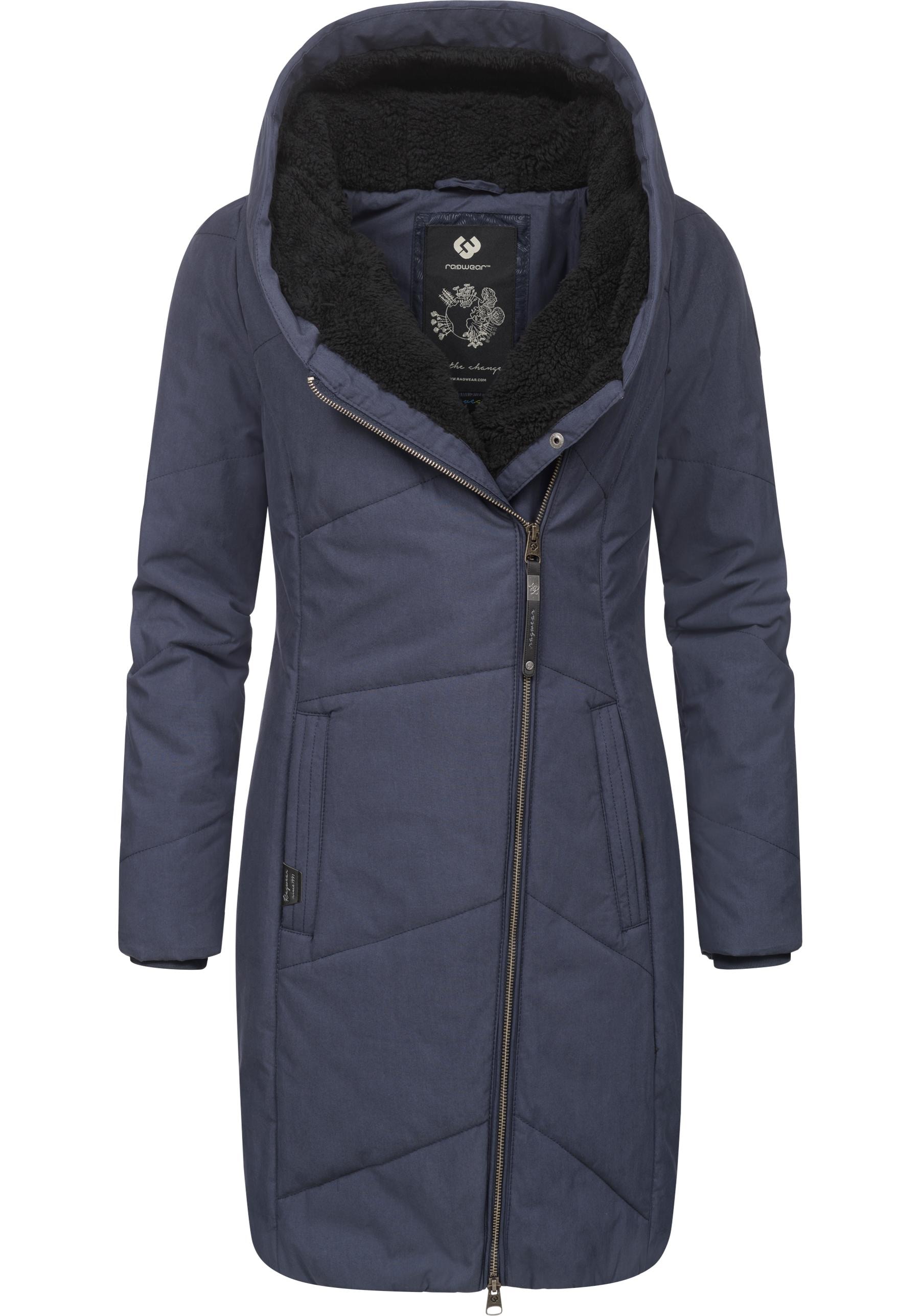 Ragwear "Gordon Long" gesteppter Winterparka mit asymmetrischem Kragen