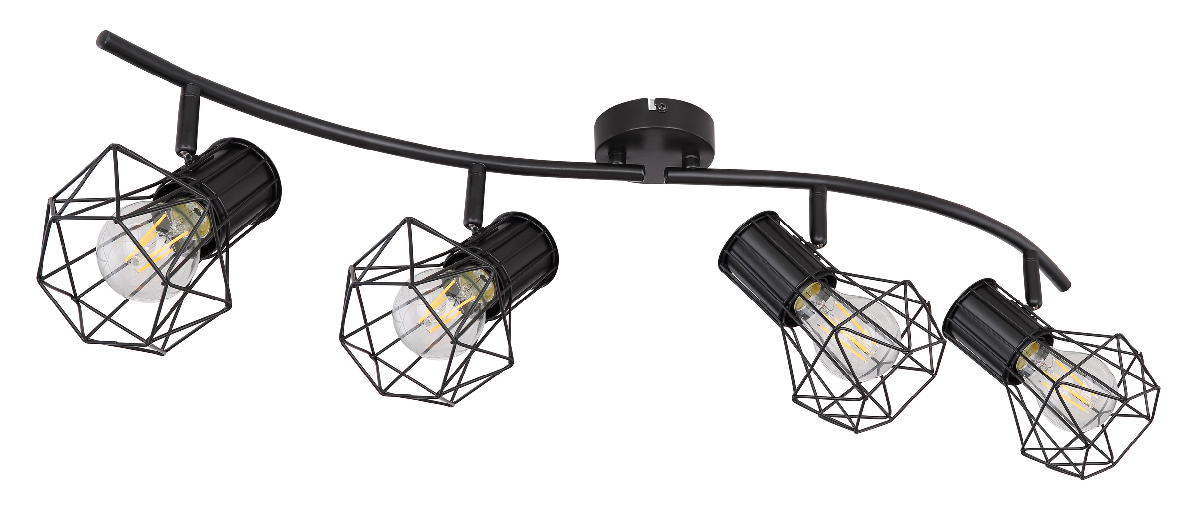 GLOBO LIGHTING Deckenspot »PRISKA« E27 1 Stk. Strahler Schwarz, beweglich, E27