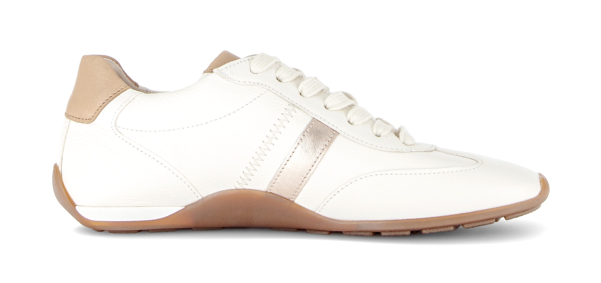 Sneaker GABOR "Gabor Sneaker Leder", Damen, Gr. 41, puder, Leder, Schuhe Sneaker 2