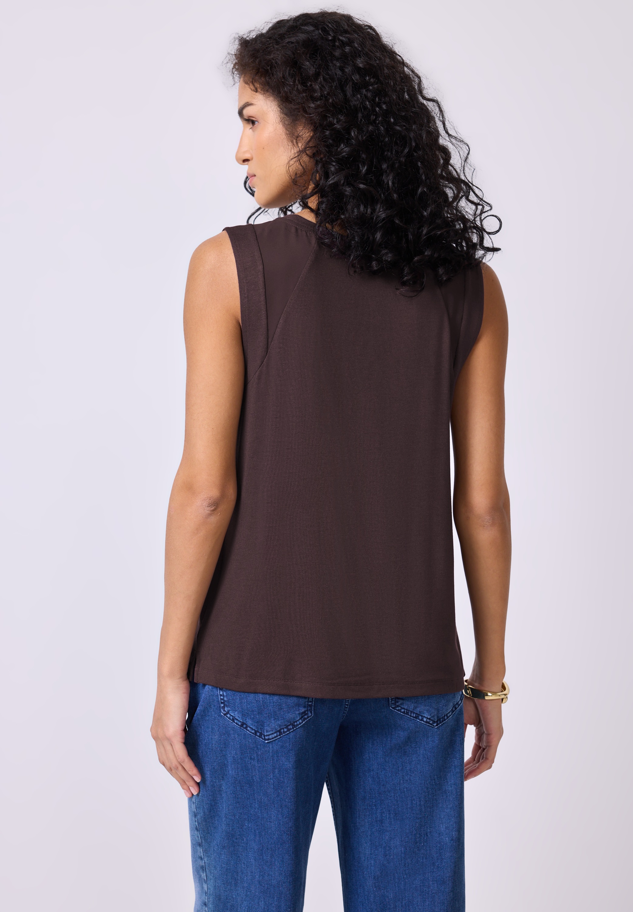 STREET ONE STUDIO Mesh-Top, aus elastischem Materialmix günstig online kaufen